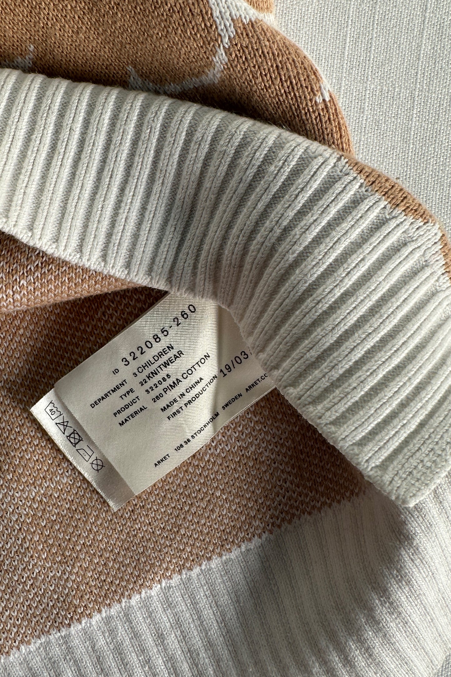 MINI: ARKET FLORAL JACQUARD KNIT