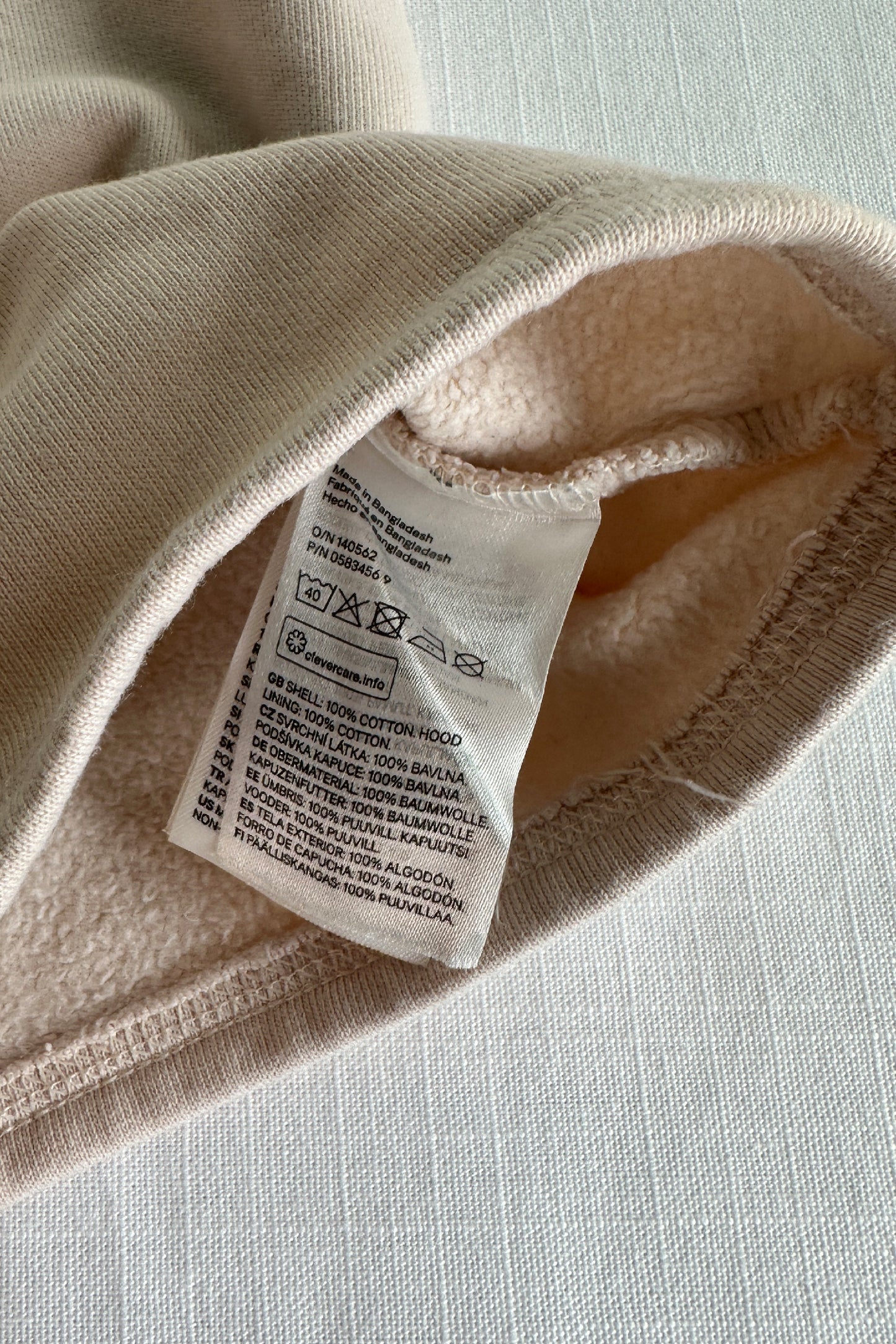 MINI: COTTON SWEATSHIRT BUTTON HOODIE