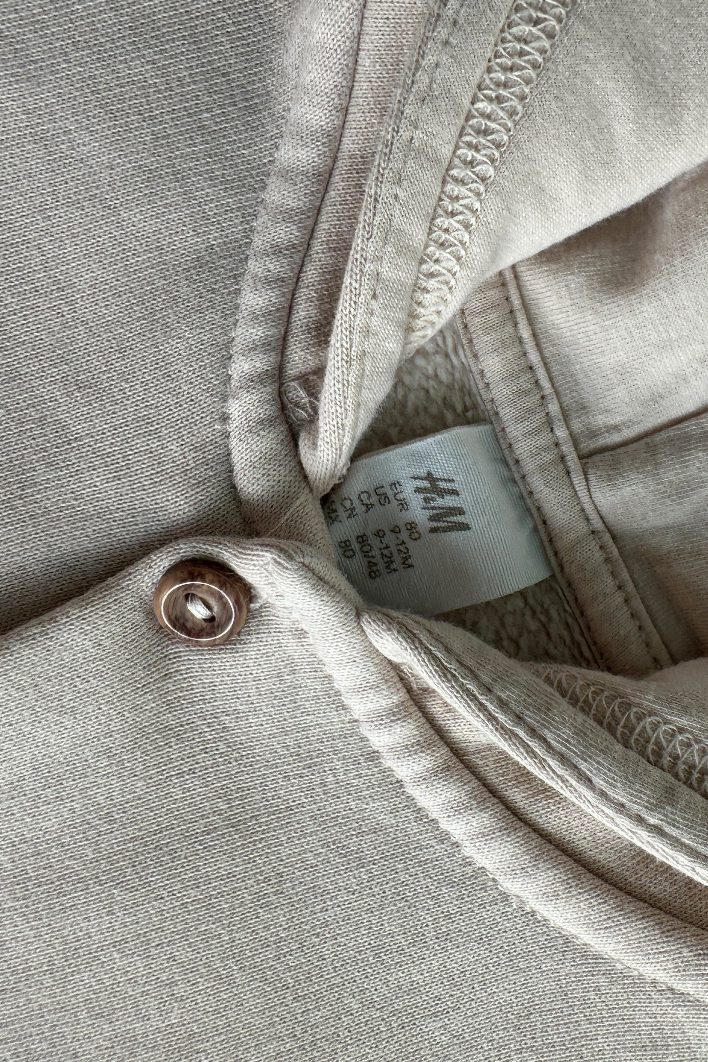 MINI: COTTON SWEATSHIRT BUTTON HOODIE