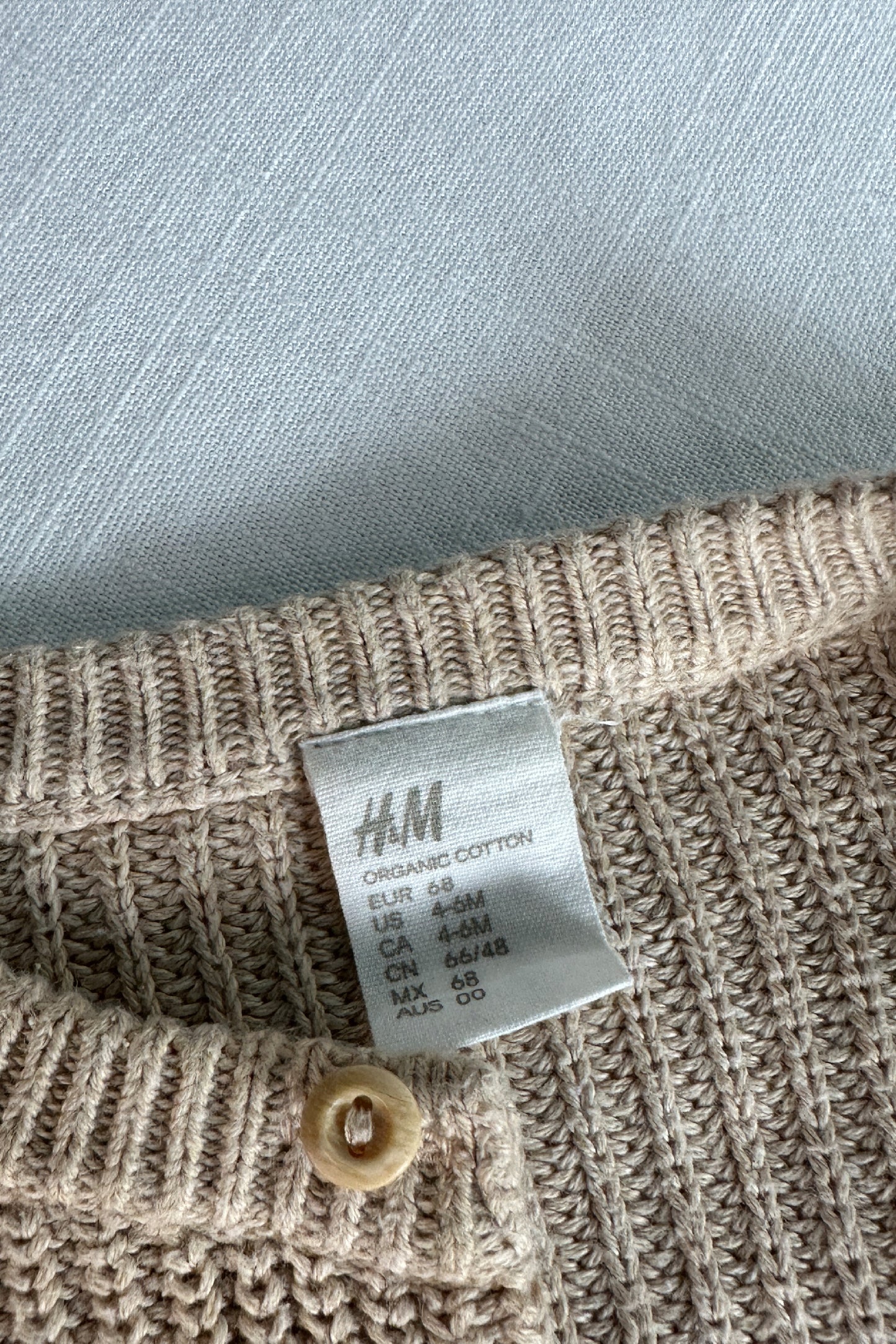 MINI: COTTON KNITTED BUBBLE CARDIGAN