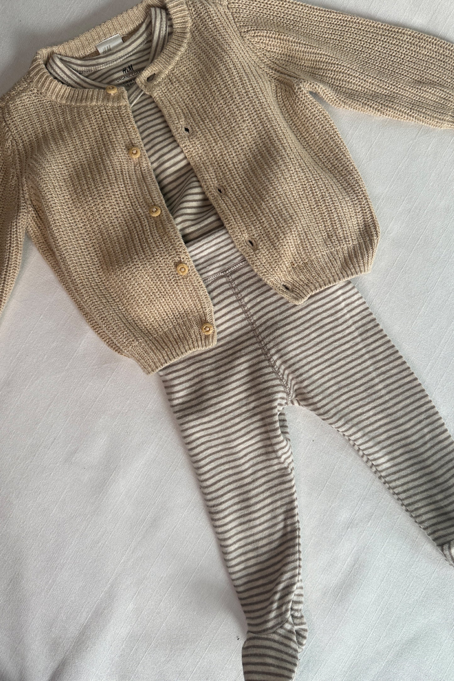 MINI: 2-PIECE STRIPED COTTON BABY SET