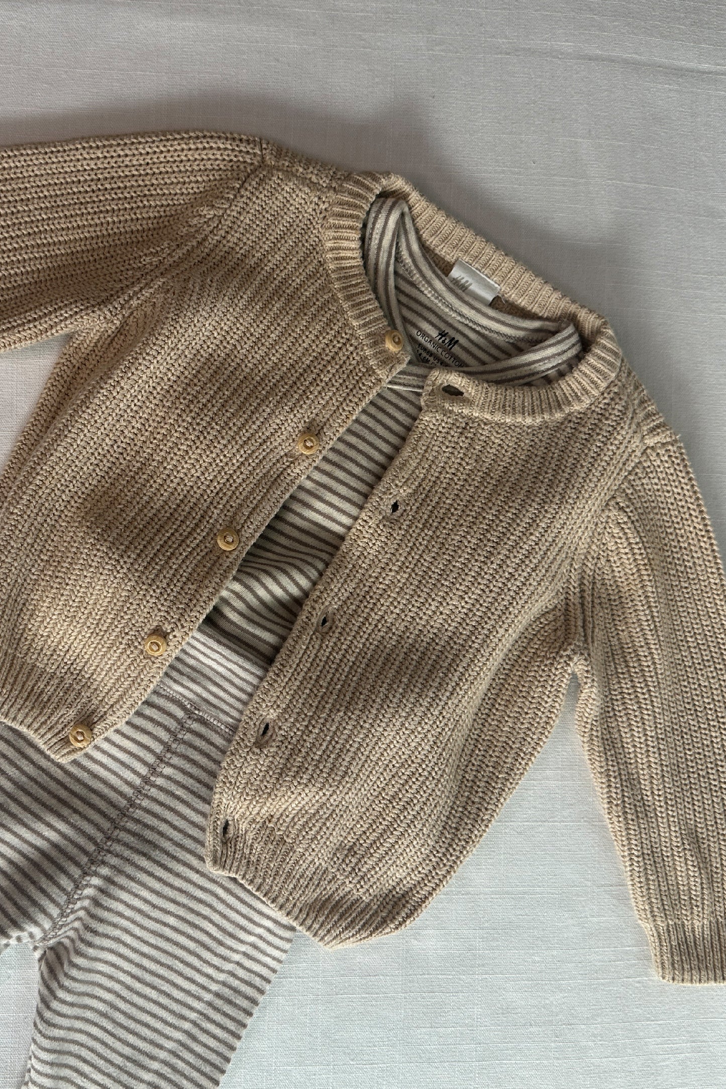 MINI: 2-PIECE STRIPED COTTON BABY SET
