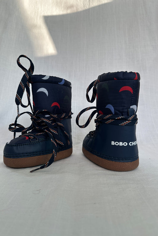 MINI: BOBO CHOSES MOON PRINT SNOW BOOTS