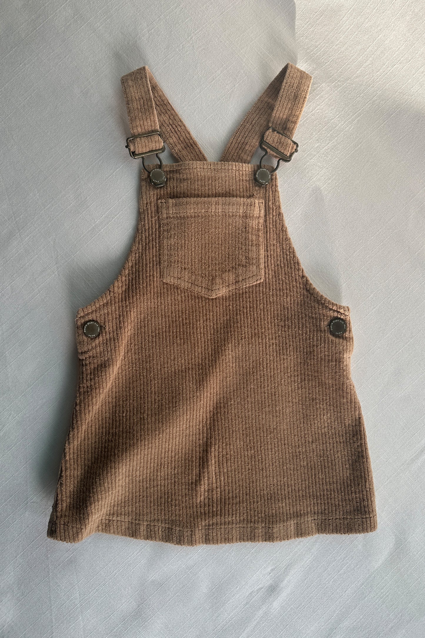 MINI: CORDUROY DUNGAREE PINAFORE DRESS