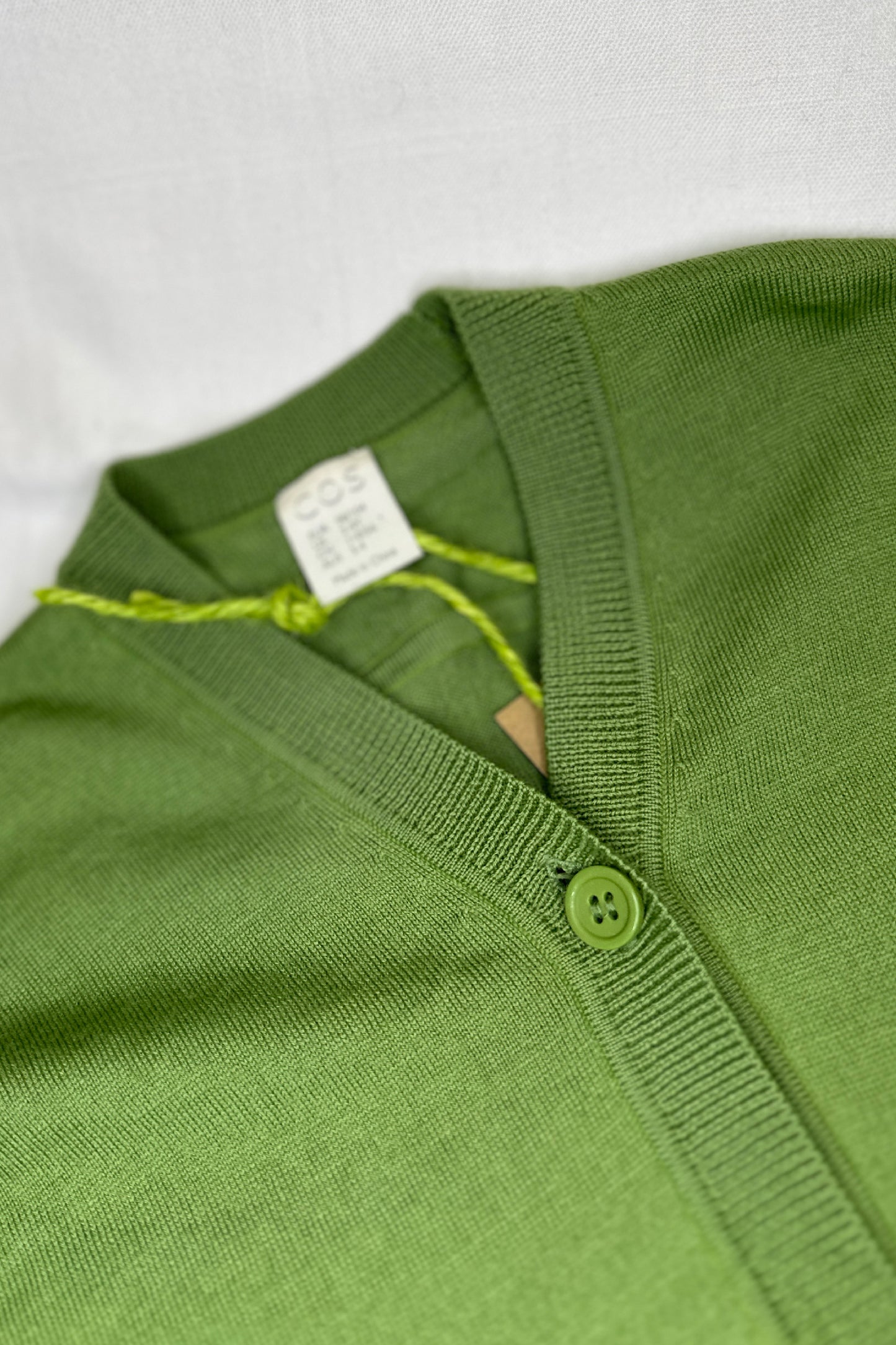 MINI: COS GREEN RELAXED FIT CARDIGAN