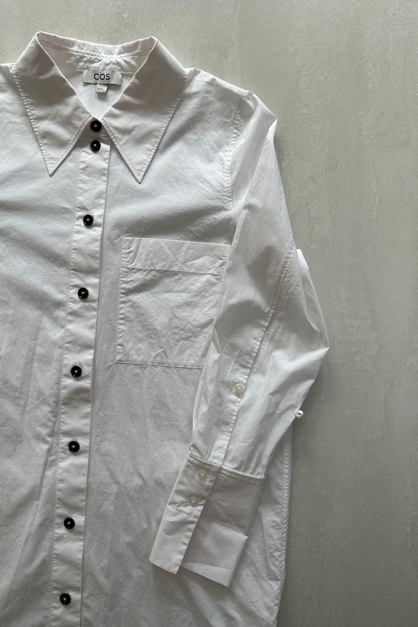 COS POPLIN SHIRT DRESS