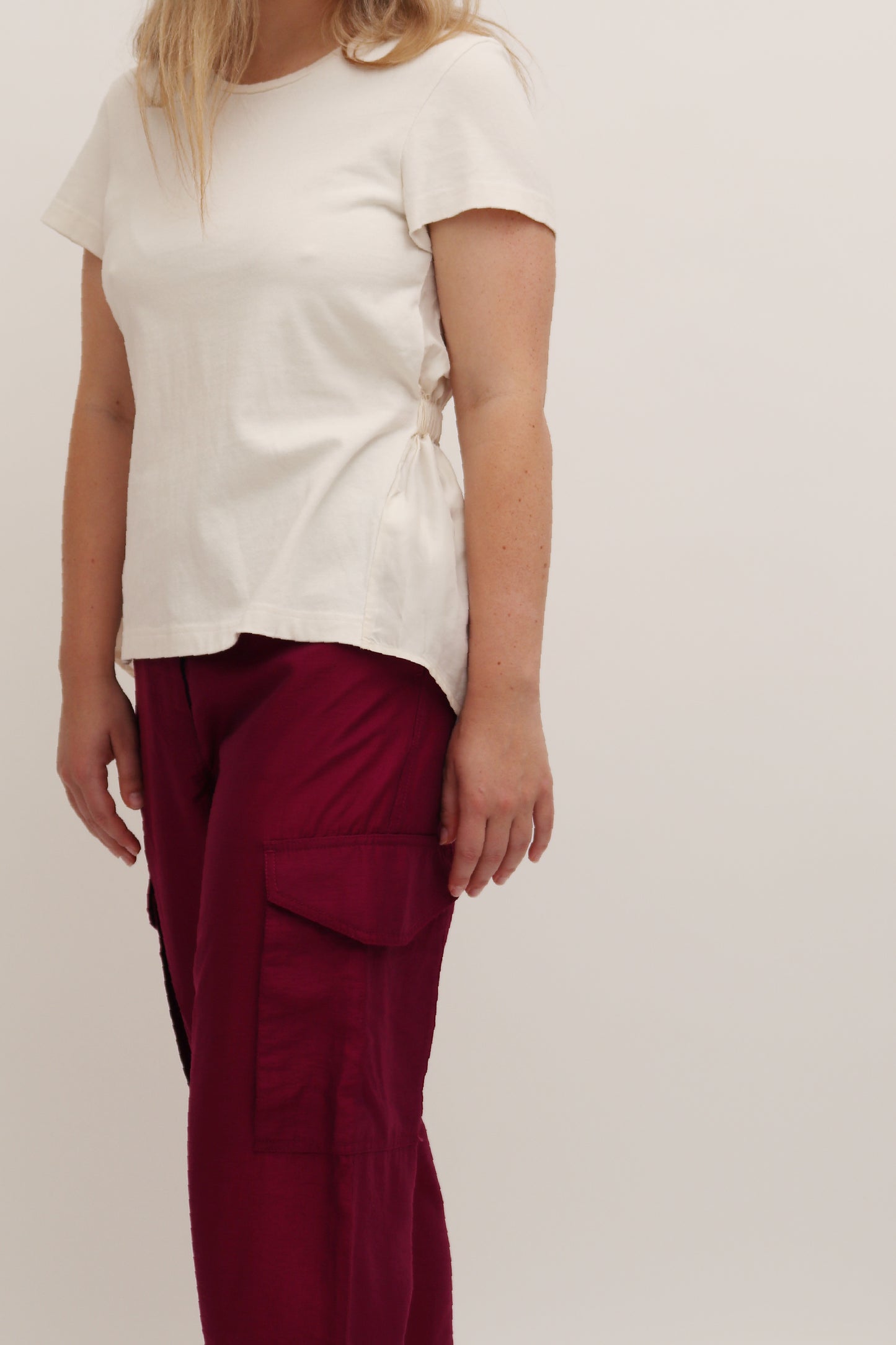 COS SILK GATHER BACK TOP