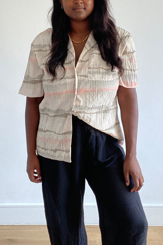 PLISSÉ CRINKLE RESORT SHIRT (CO-ORD AVAILABLE)