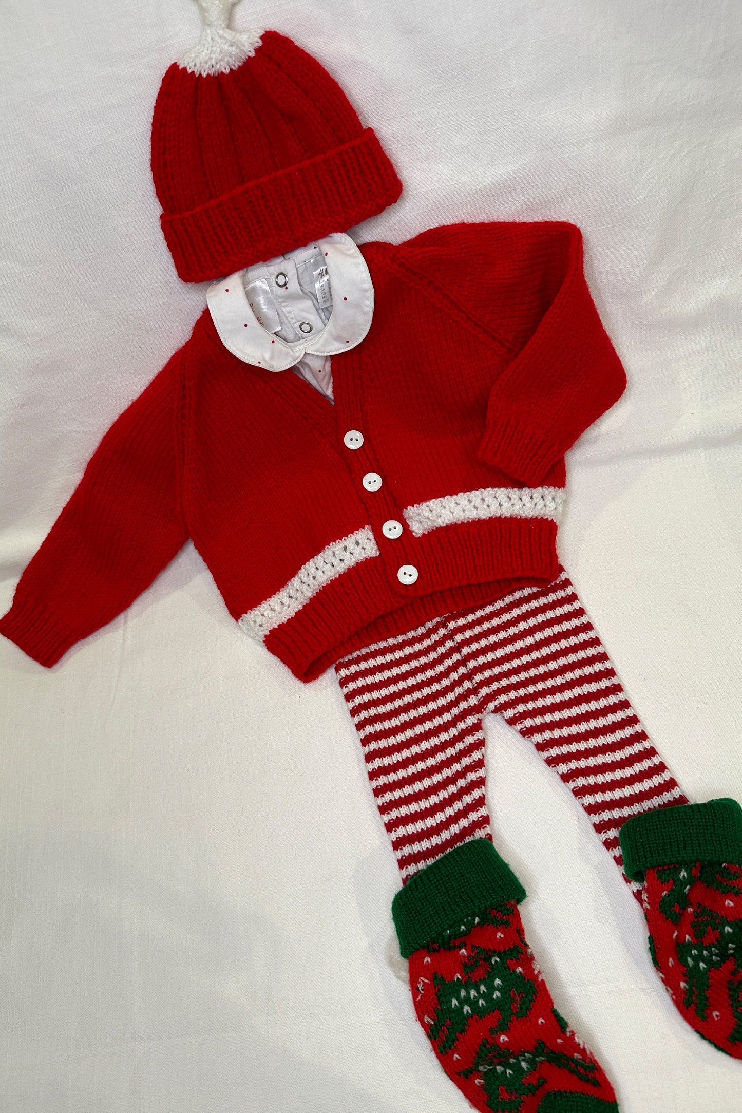 MINI: CANDY STRIPE KNITTED TROUSERS