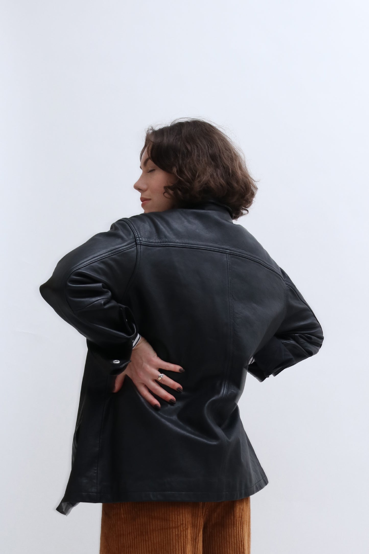 LEATHER SHIRT JACKET