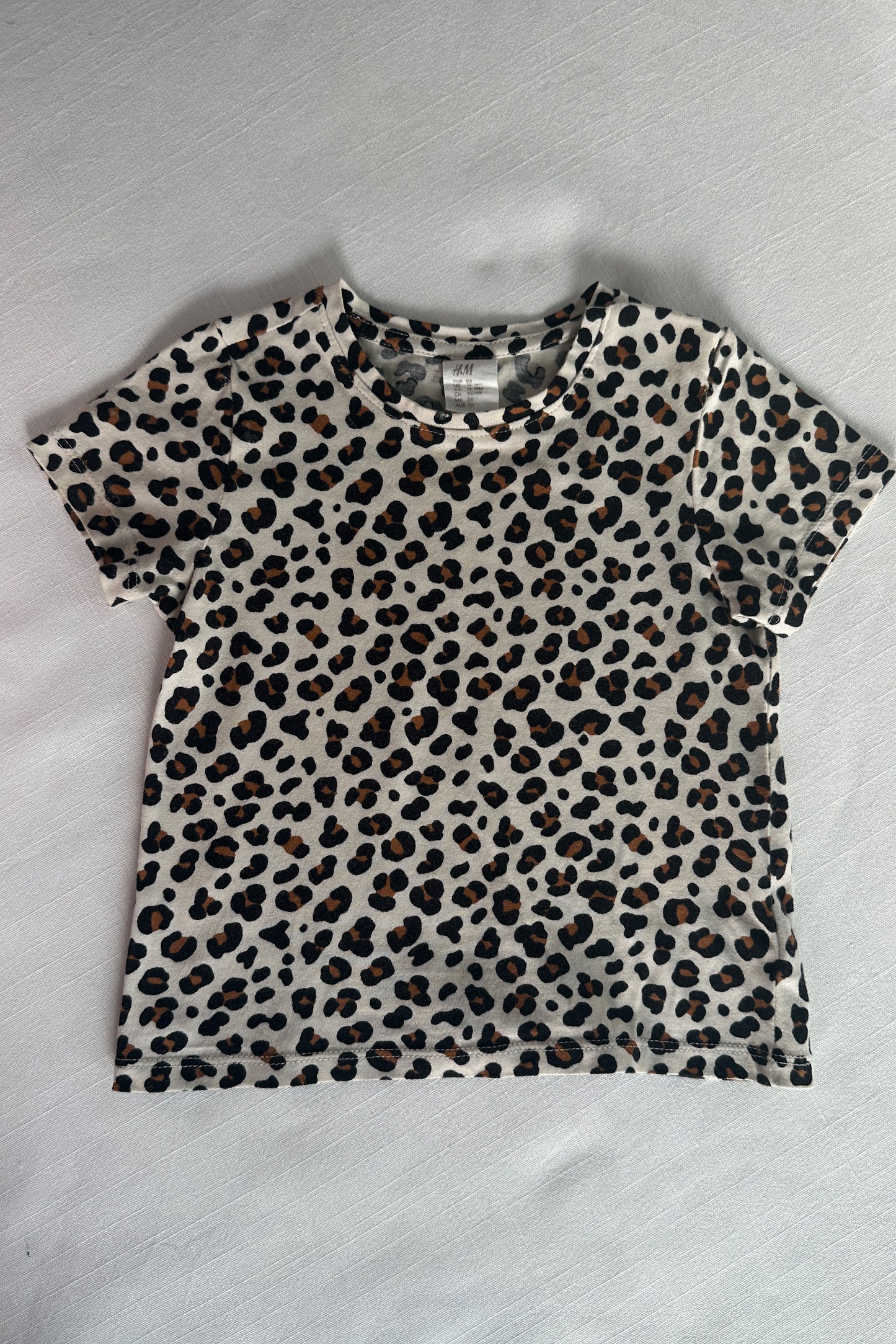 MINI: LEOPARD PRINT T-SHIRT + LEGGINGS CO-ORD