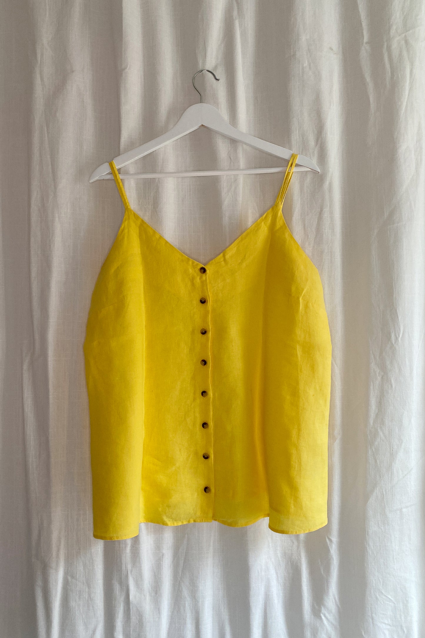 LINEN DOUBLE STRAP CAMI