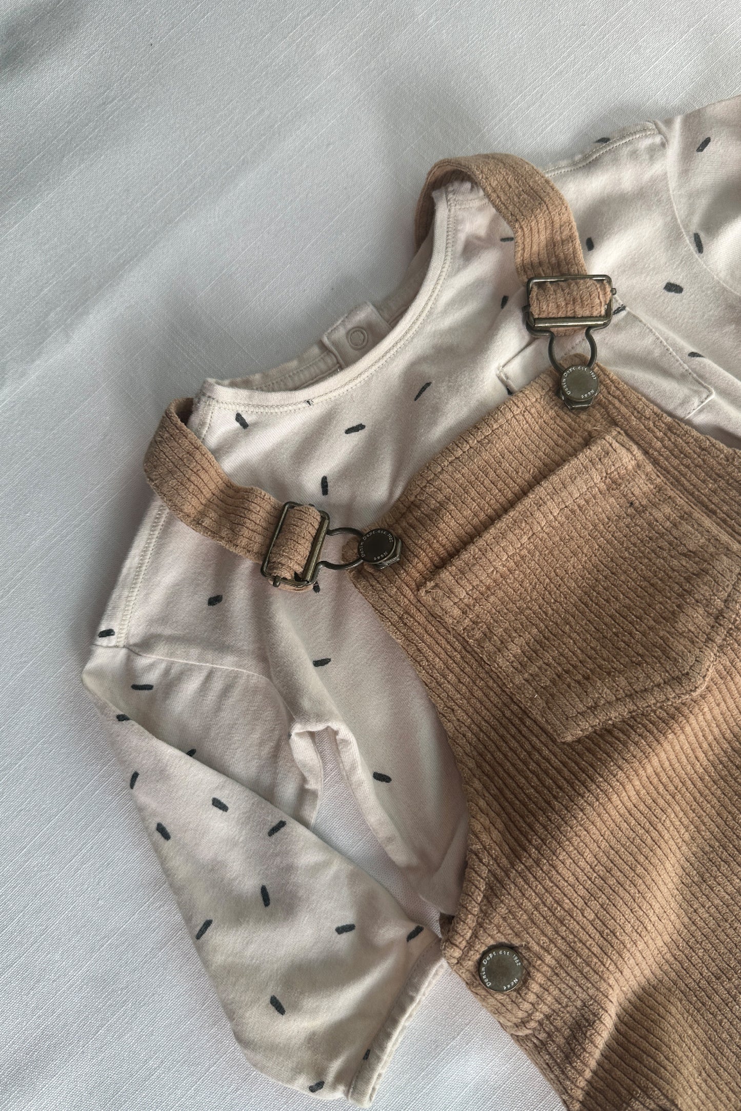 MINI: CONFETTI PRINT BRUSHED COTTON LONGSLEEVE T-SHIRT