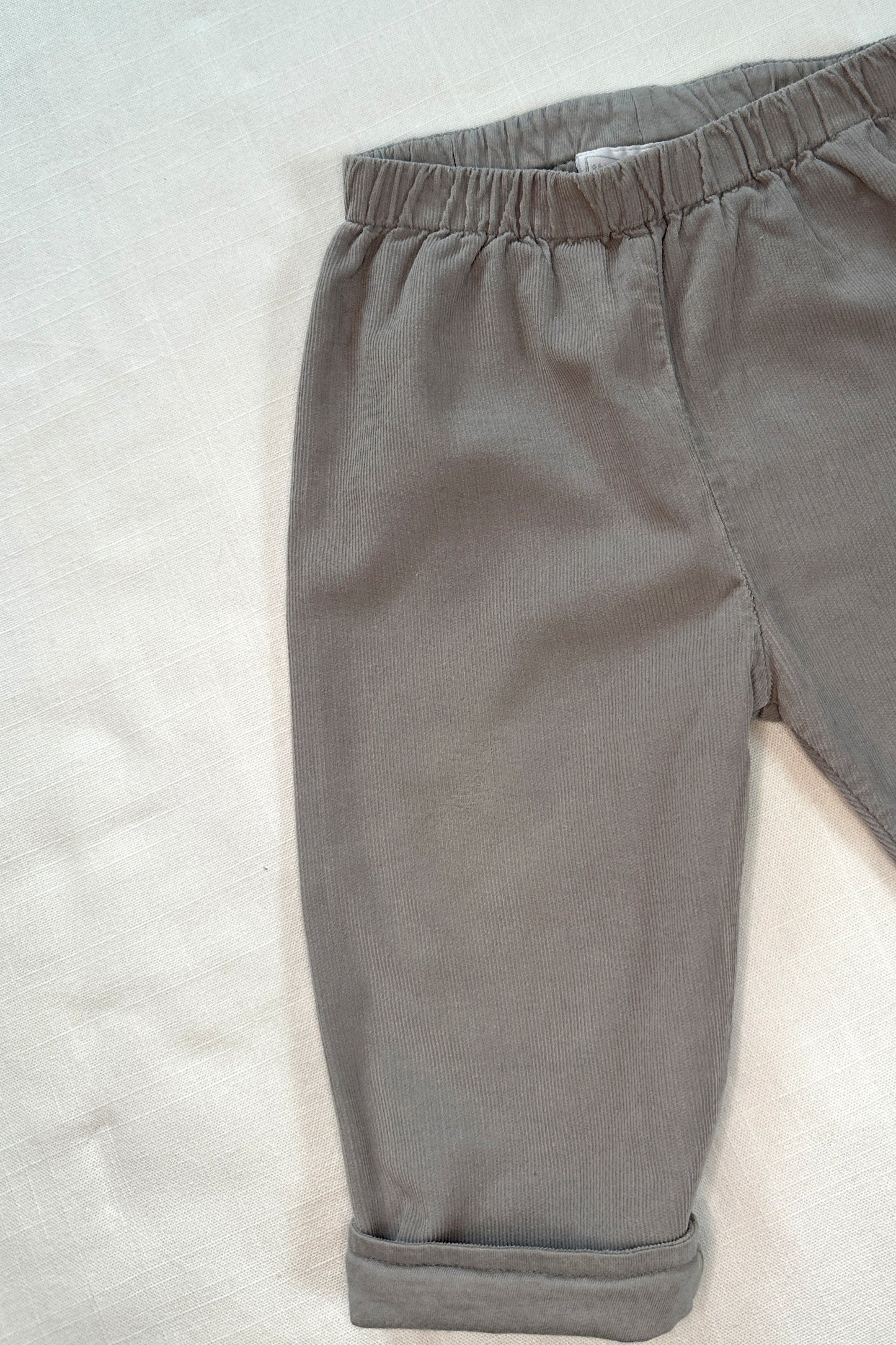 MINI: LITTLE WHITE COMPANY GREY CORD TROUSER