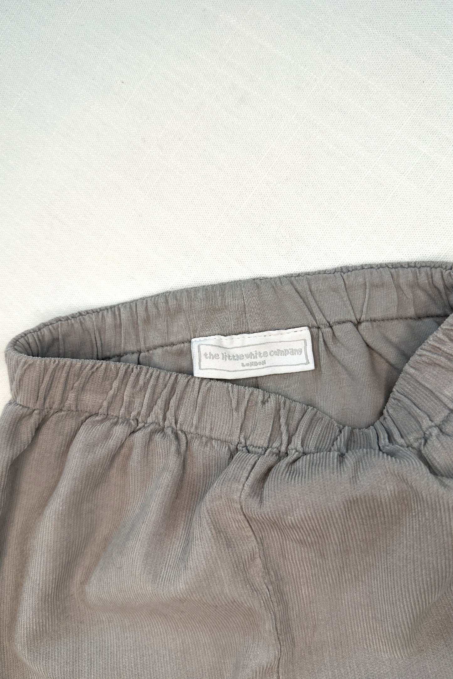 MINI: LITTLE WHITE COMPANY GREY CORD TROUSER