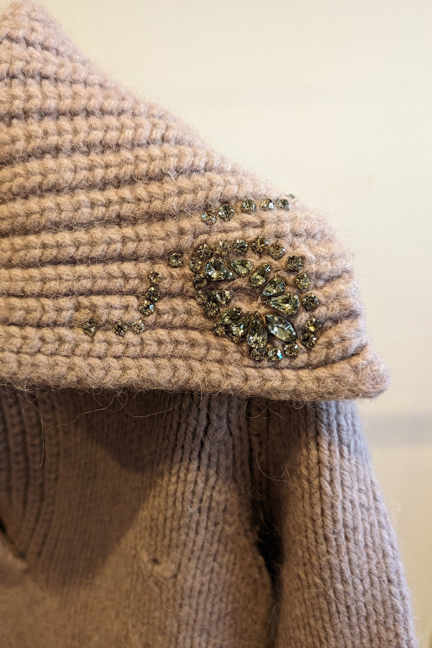 BY MALENE BIRGER 'TAMI' CRYSTAL COLLAR KNIT