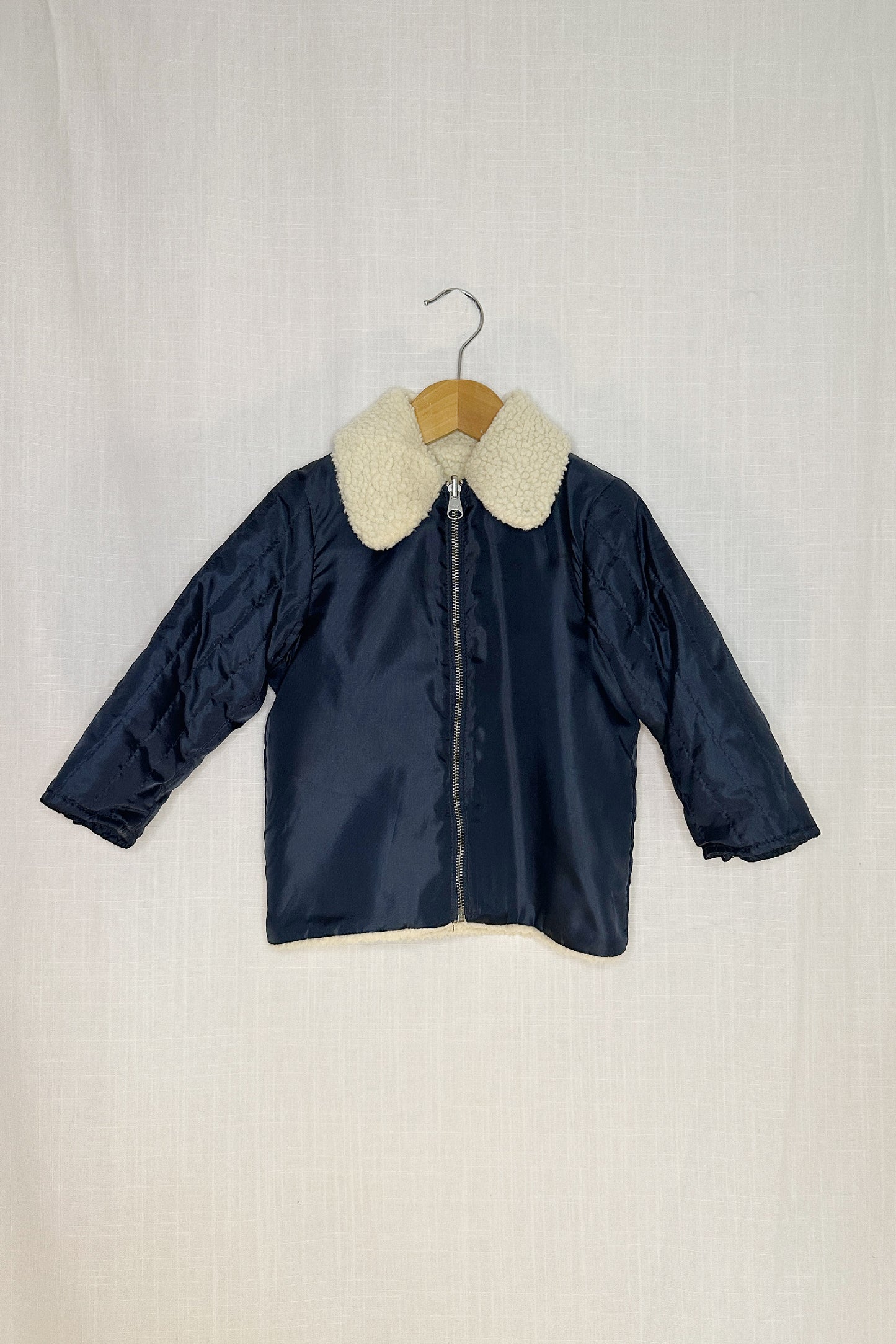 MINI: ARKET NYLON & SHERPA AVIATOR LINER JACKET