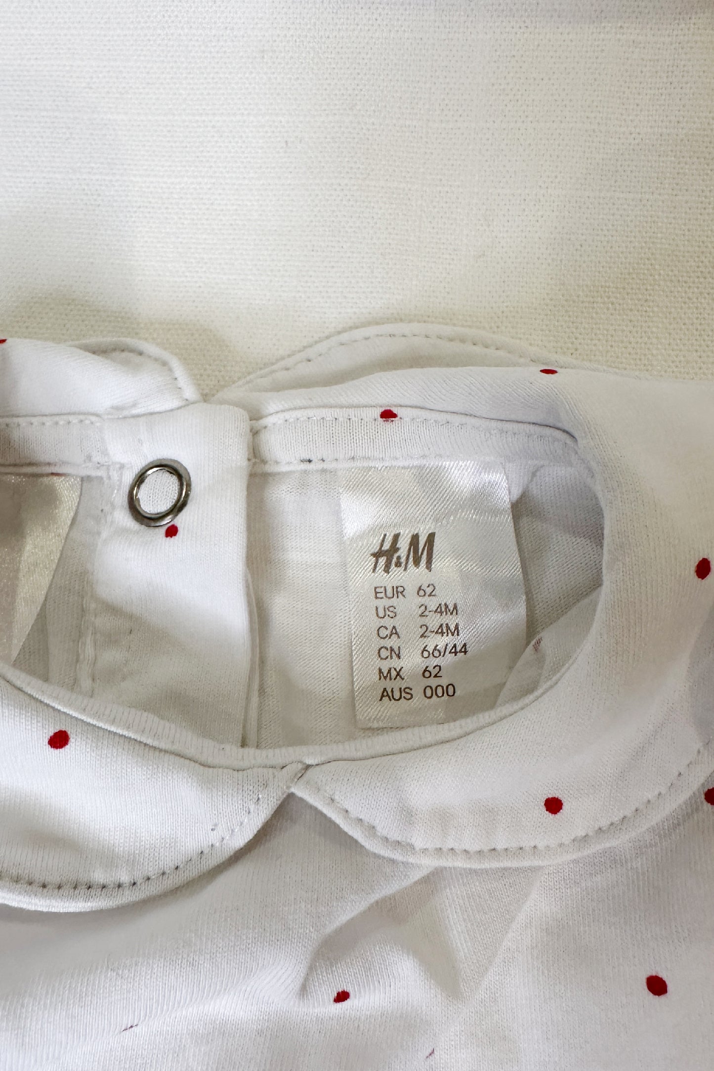 MINI: POLKA DOT PETER PAN COLLAR TOP