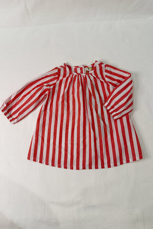 MINI: ARKET POPLIN CANDY STRIPE DRESS