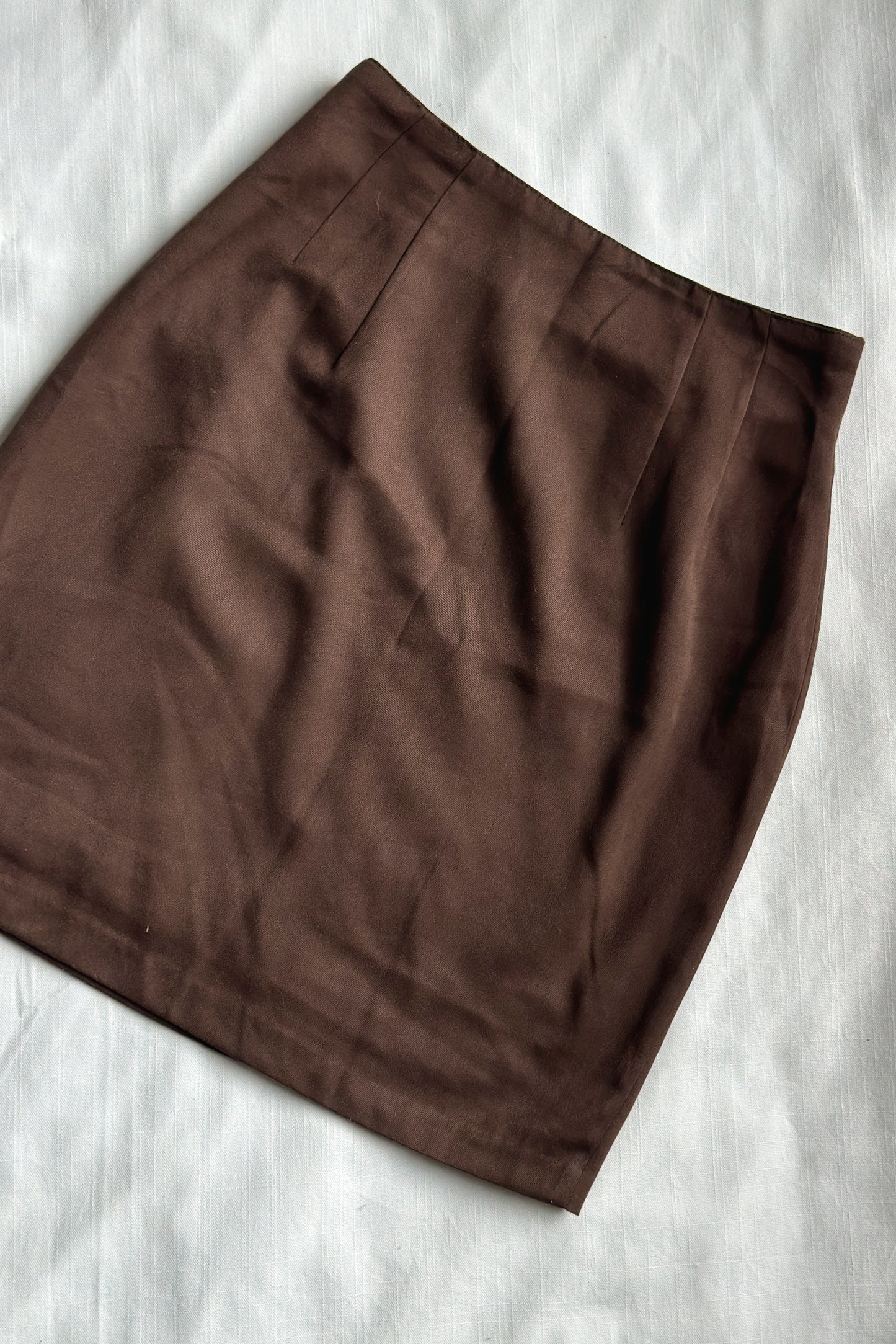 VINTAGE BROWN MINI SKIRT