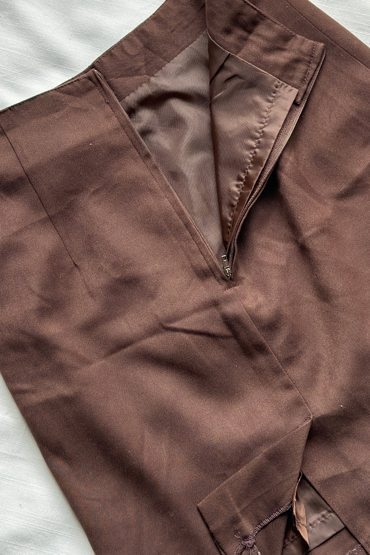 VINTAGE BROWN MINI SKIRT