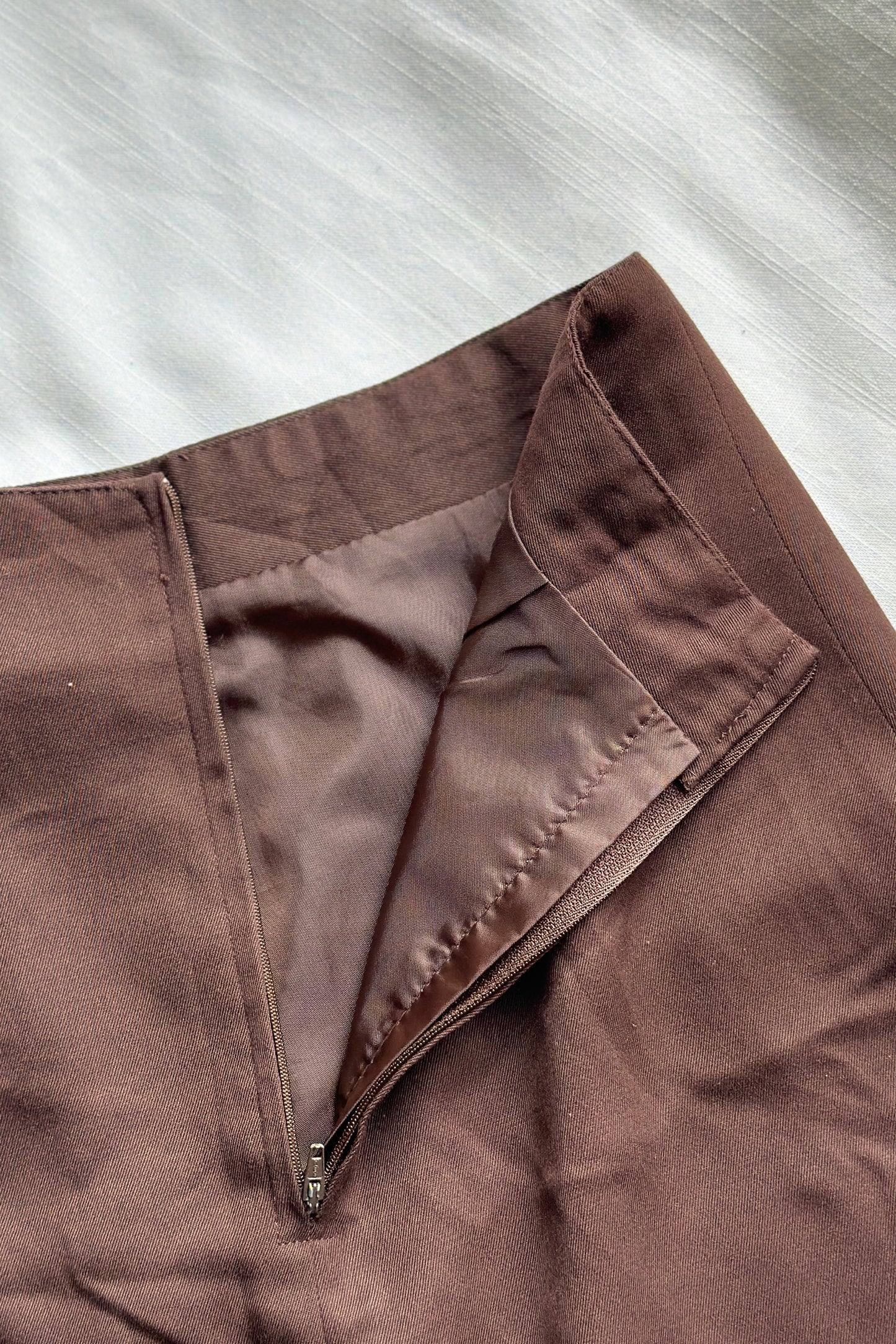 VINTAGE BROWN MINI SKIRT