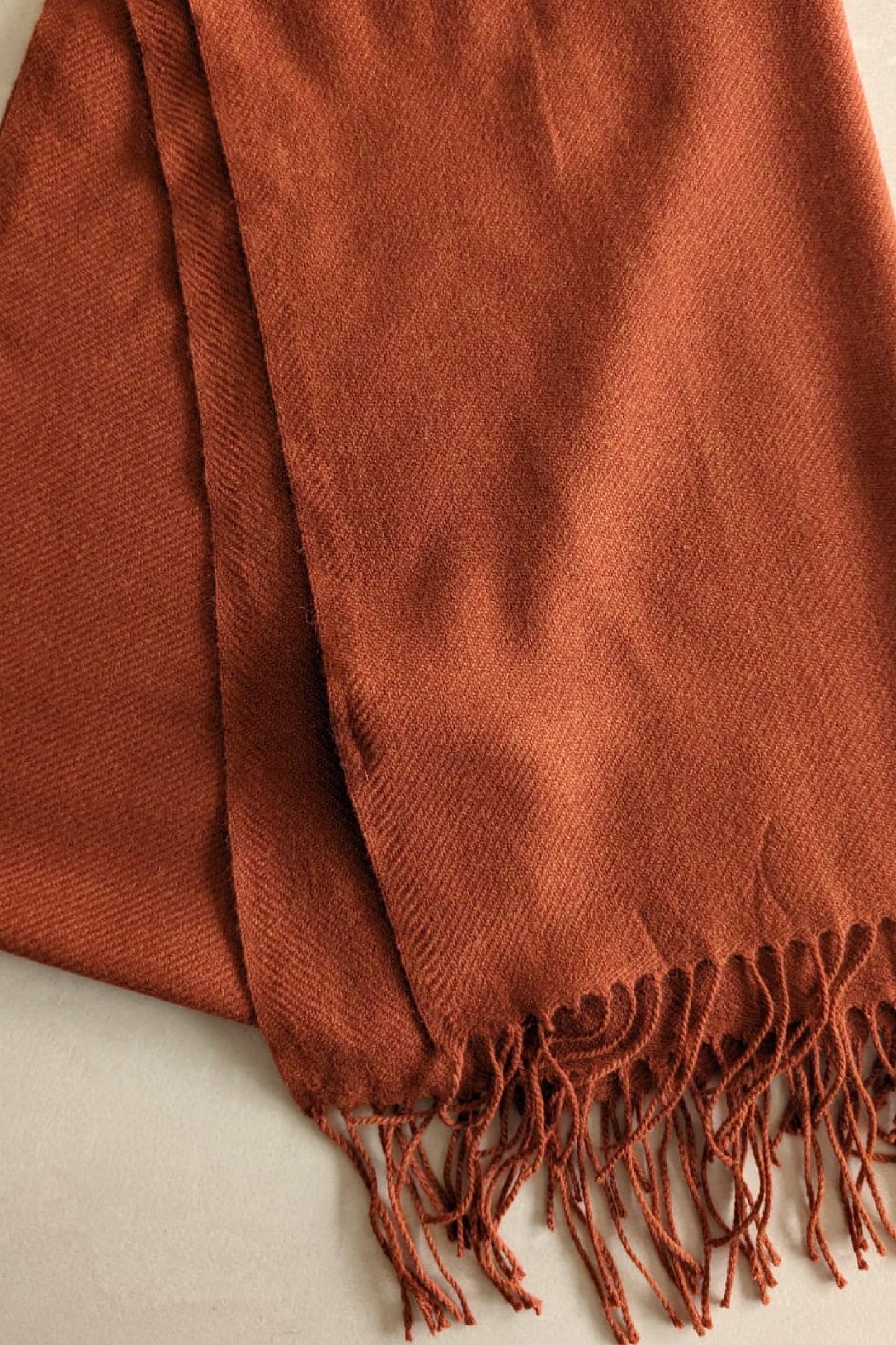 UNIQLO HEATTECH BURNT ORANGE SCARF