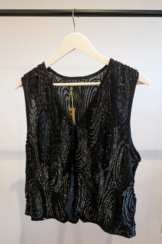 VINTAGE SEQUIN WAISTCOAT