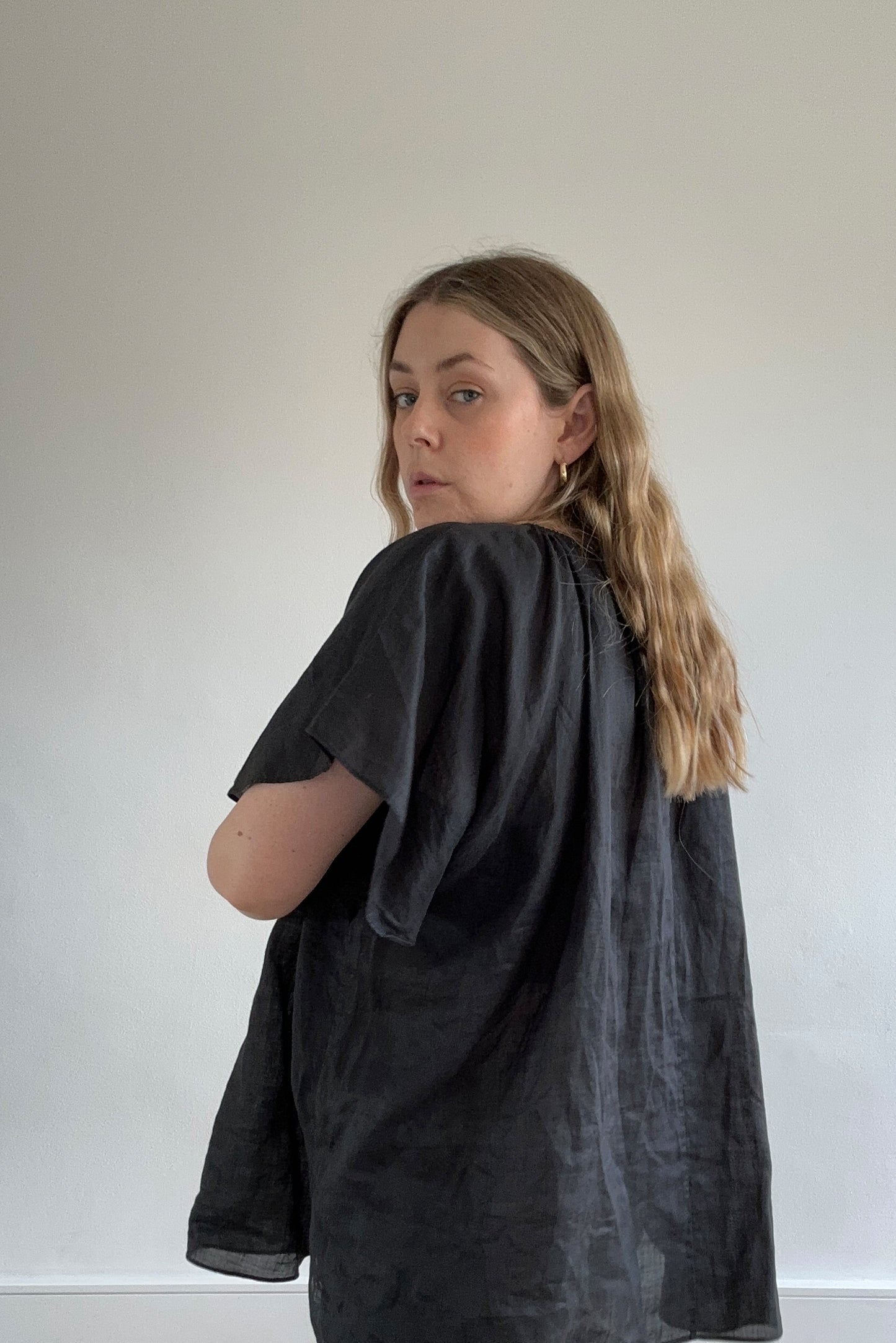 JOSEPH 'RITA' GATHER NECK BLOUSE