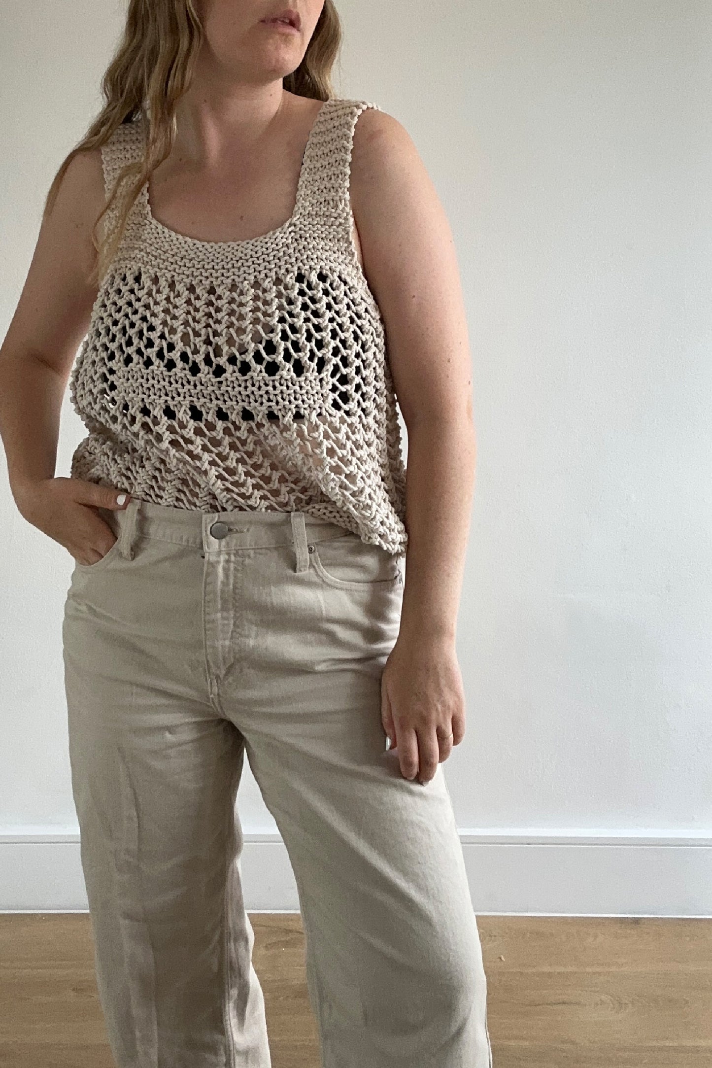 JAEGER CROCHET CAMI TOP