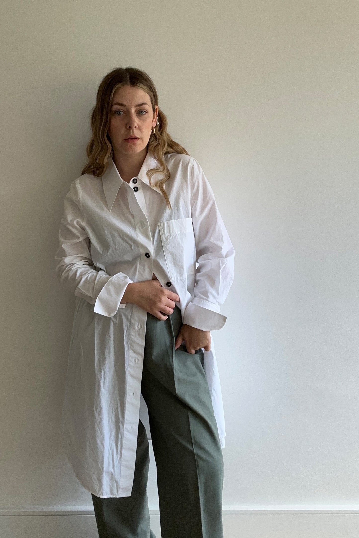 COS POPLIN SHIRT DRESS