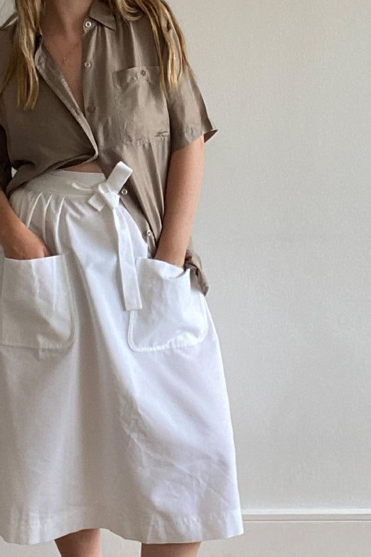 VINTAGE JAEGER COTTON WRAP SKIRT
