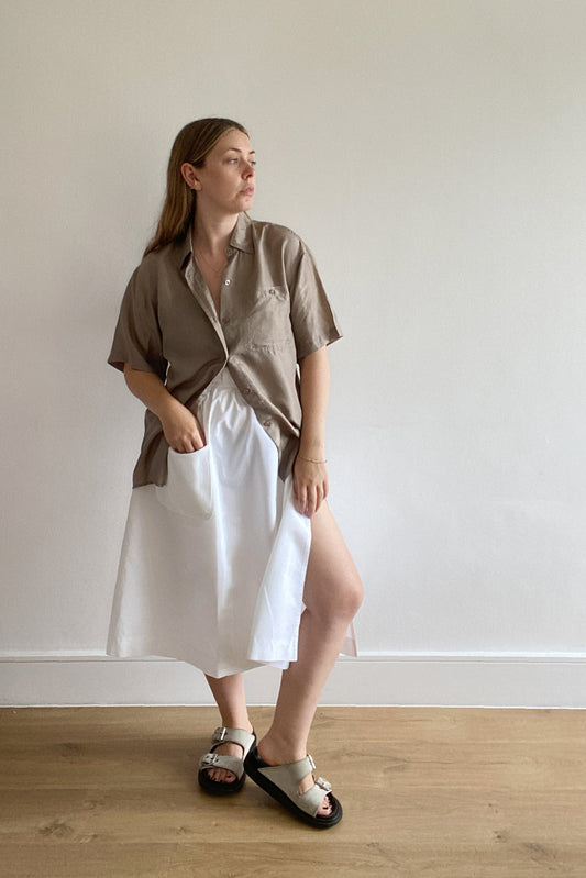 VINTAGE SILK SHIRT WITH POCKET