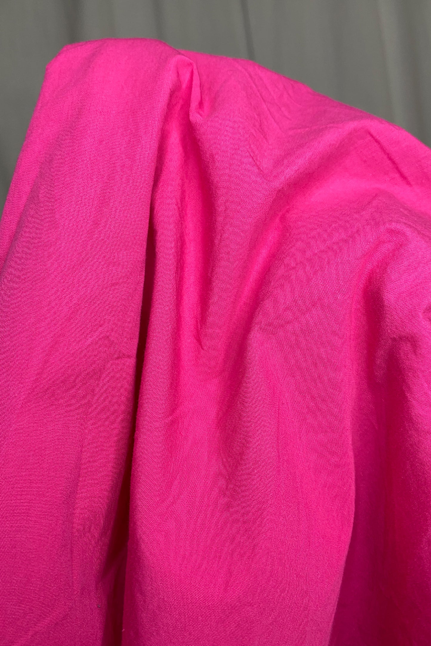 OVERSIZED VIBRANT PINK COTTON SHIRT