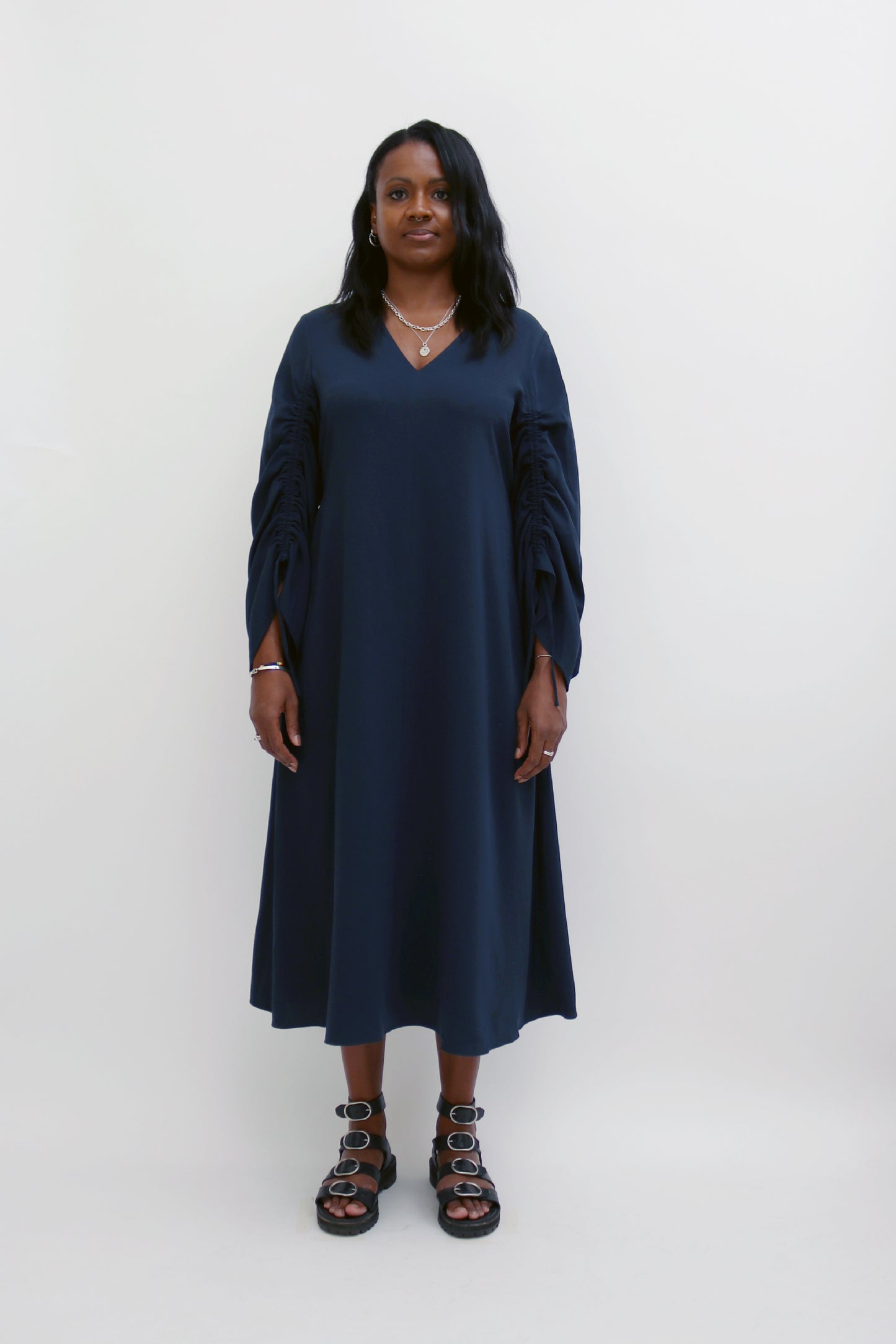 RENT: TIBI GATHER SLEEVE DRESS — from £37.50 per week