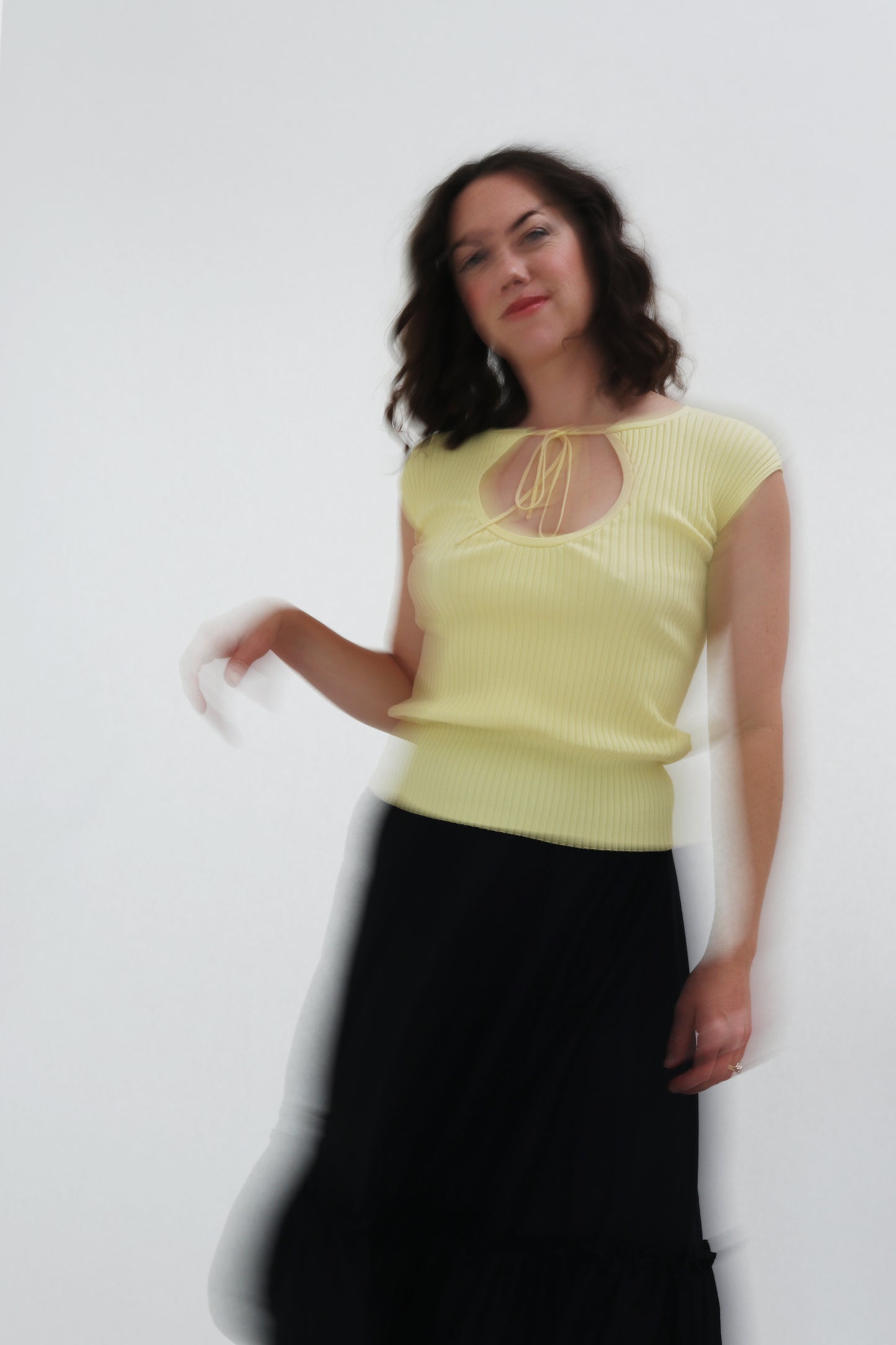 JOSEPH RIBBED KNIT COTTON TANK TOP WITH TIE