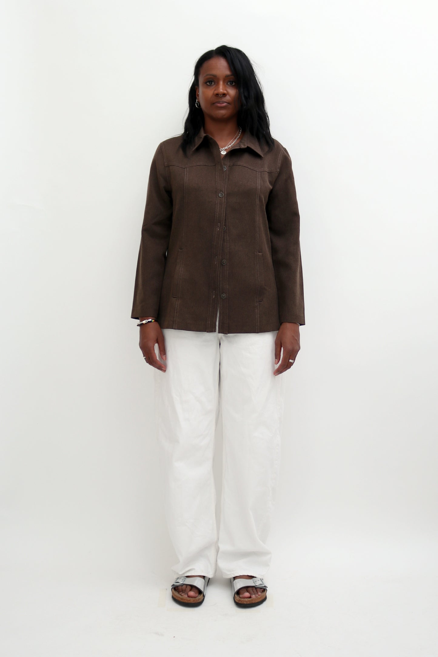 VINTAGE BROWN OVERSHIRT
