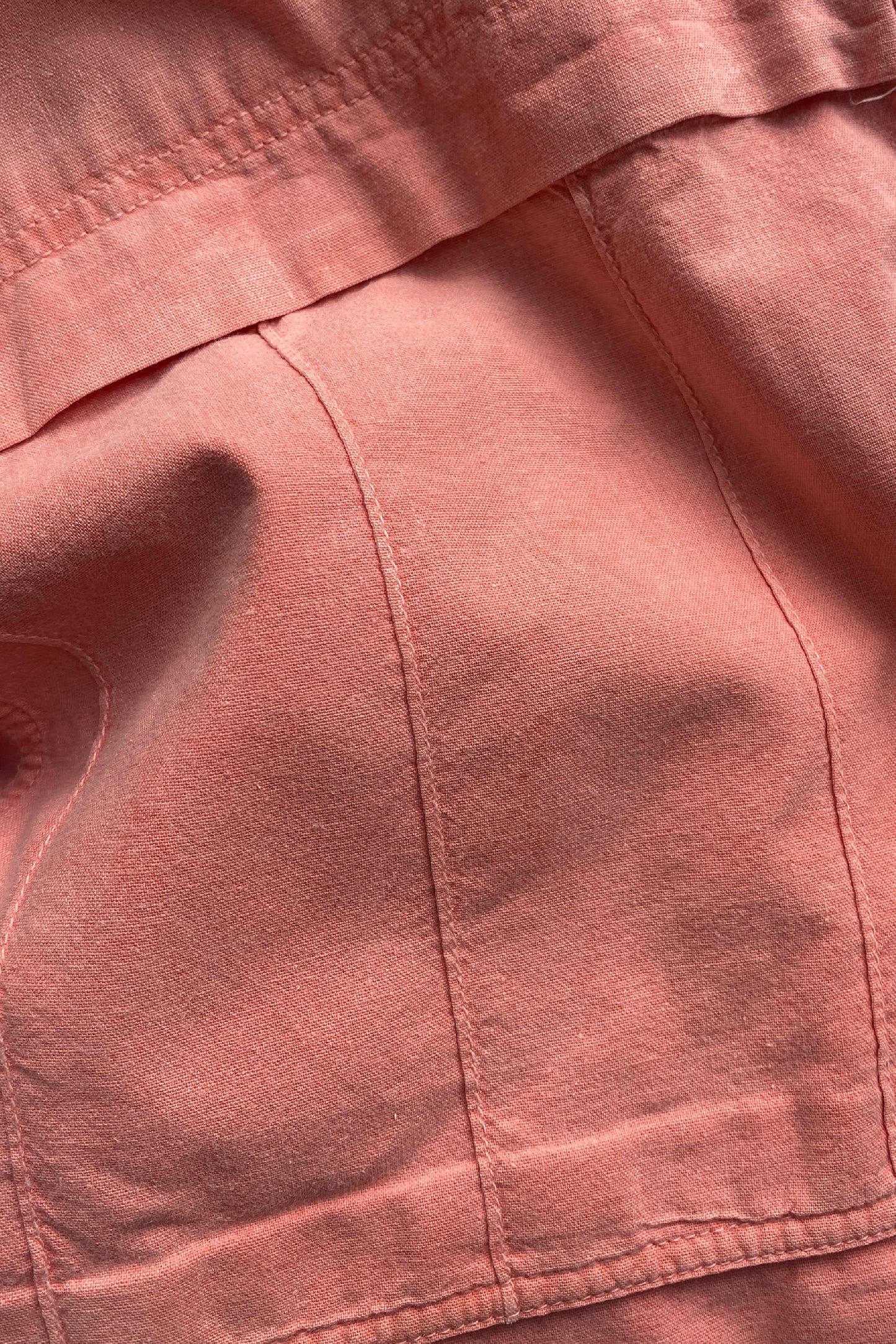 VINTAGE COTTON CORAL OVERSHIRT