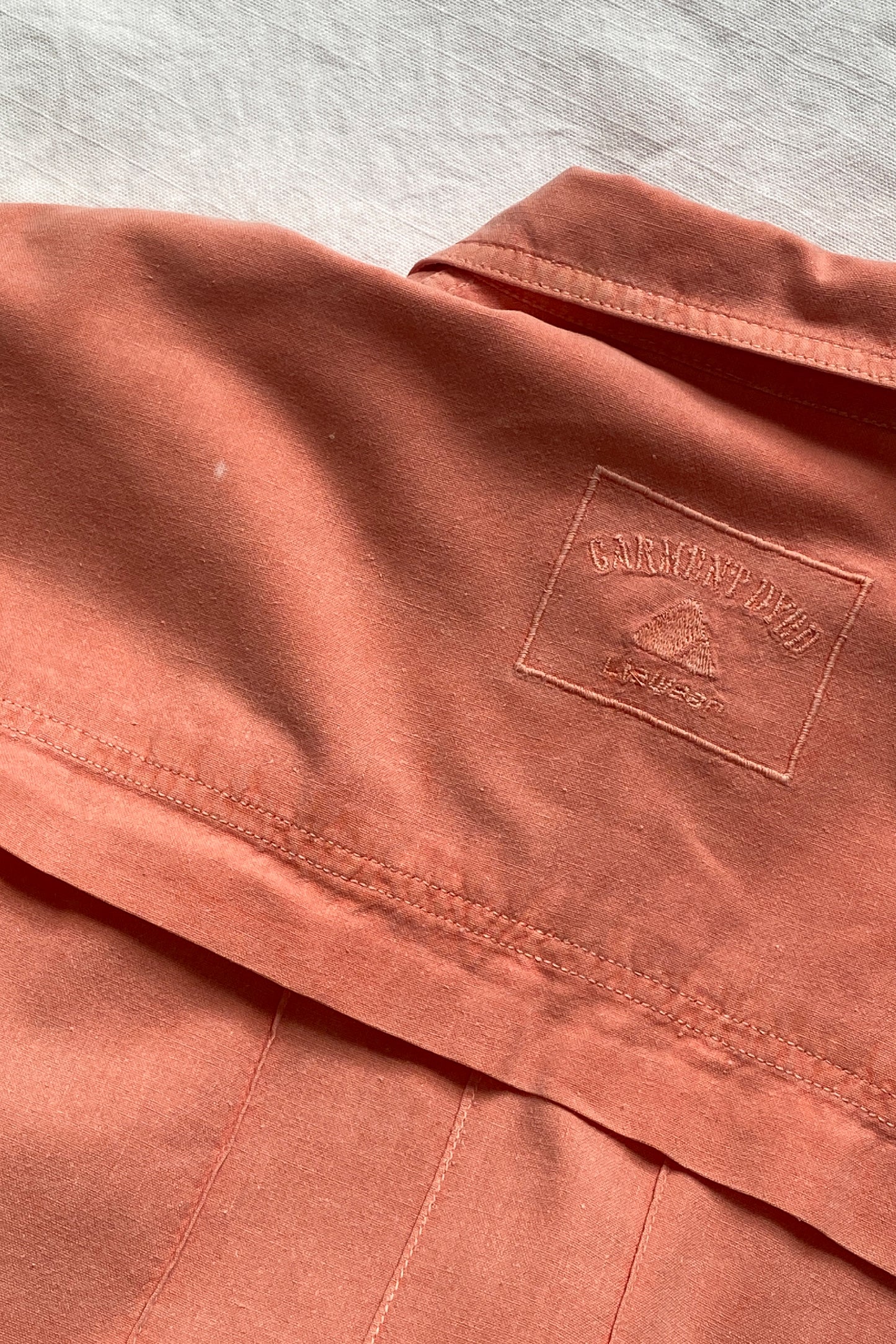 VINTAGE COTTON CORAL OVERSHIRT