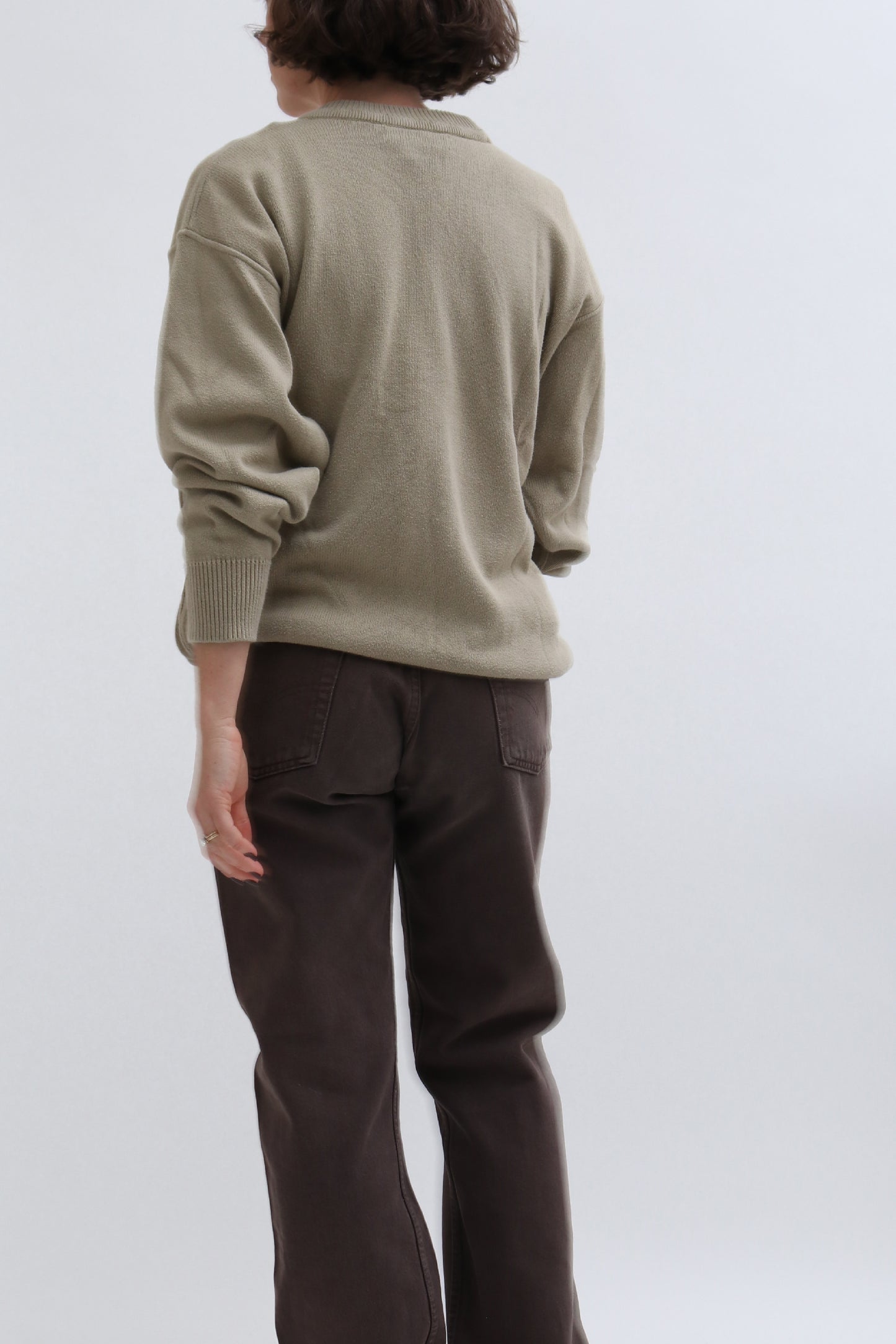 VINTAGE JAEGER CREW NECK KNIT JUMPER