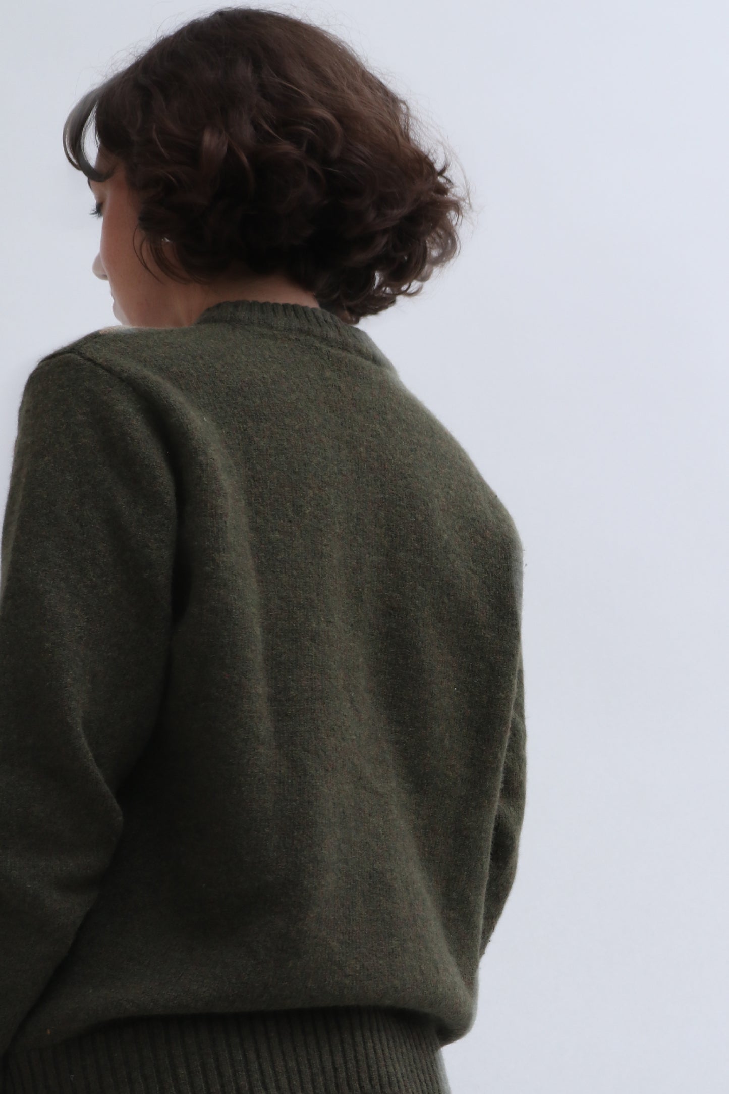 VINTAGE ARGYLE KHAKI SWEATER