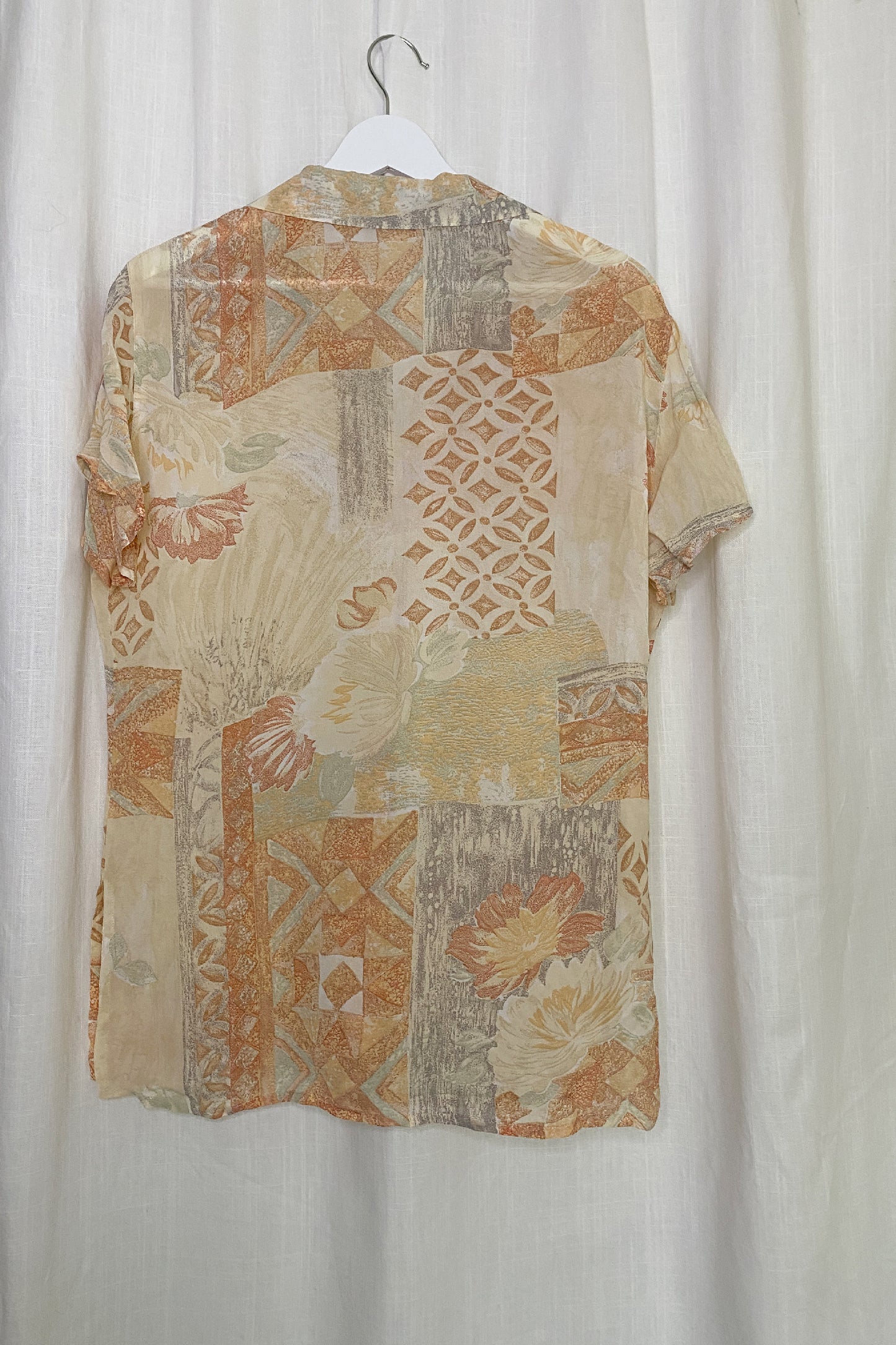 VINTAGE SHEER PRINT SHIRT
