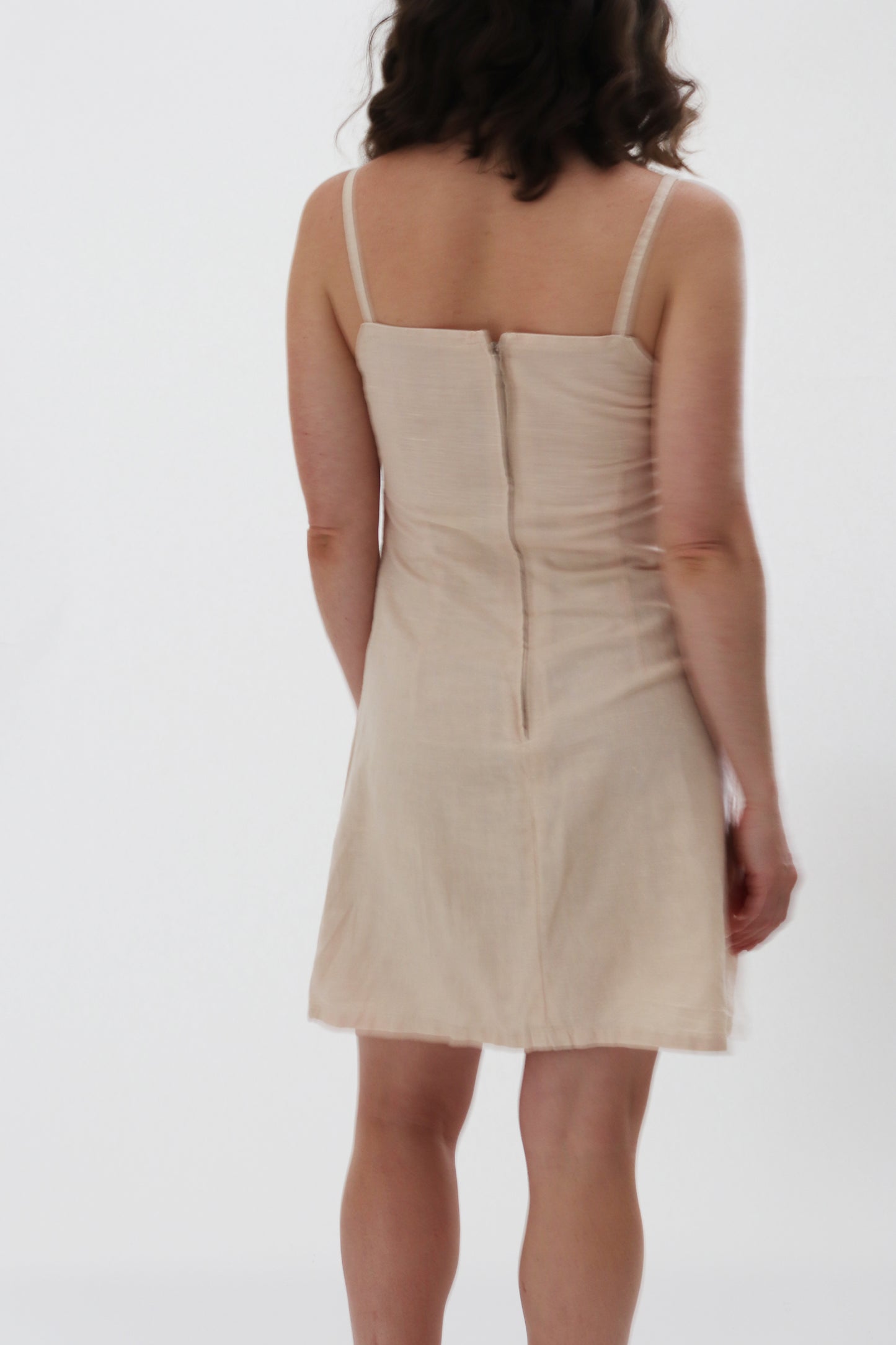 VINTAGE LINEN MINI DRESS