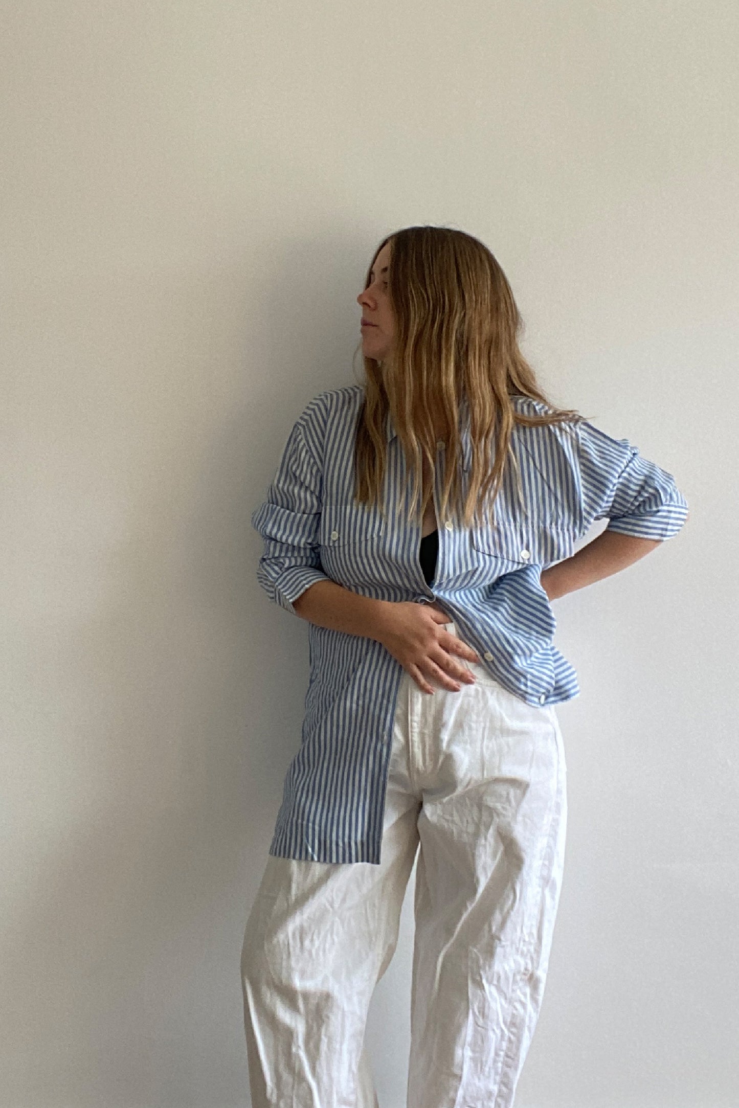 VINTAGE STRIPED SILK SHIRT
