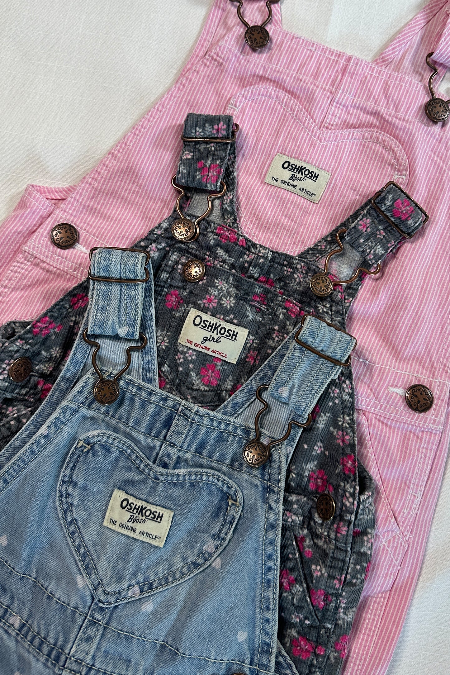 MINI: OSHKOSH B'GOSH HEART PRINT DUNGAREE