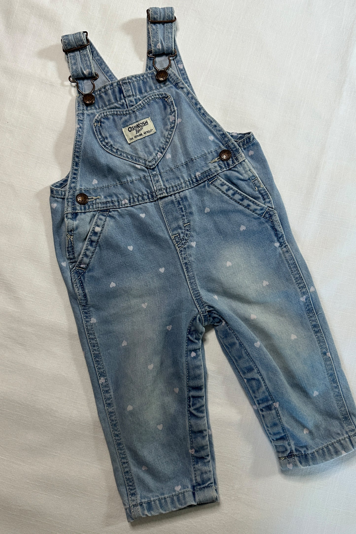MINI: OSHKOSH B'GOSH HEART PRINT DUNGAREE