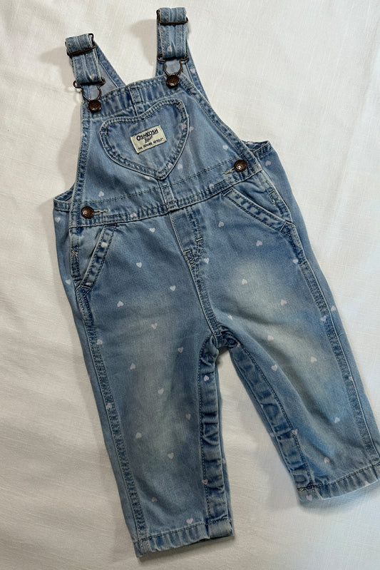 MINI: OSHKOSH B'GOSH HEART PRINT DUNGAREE