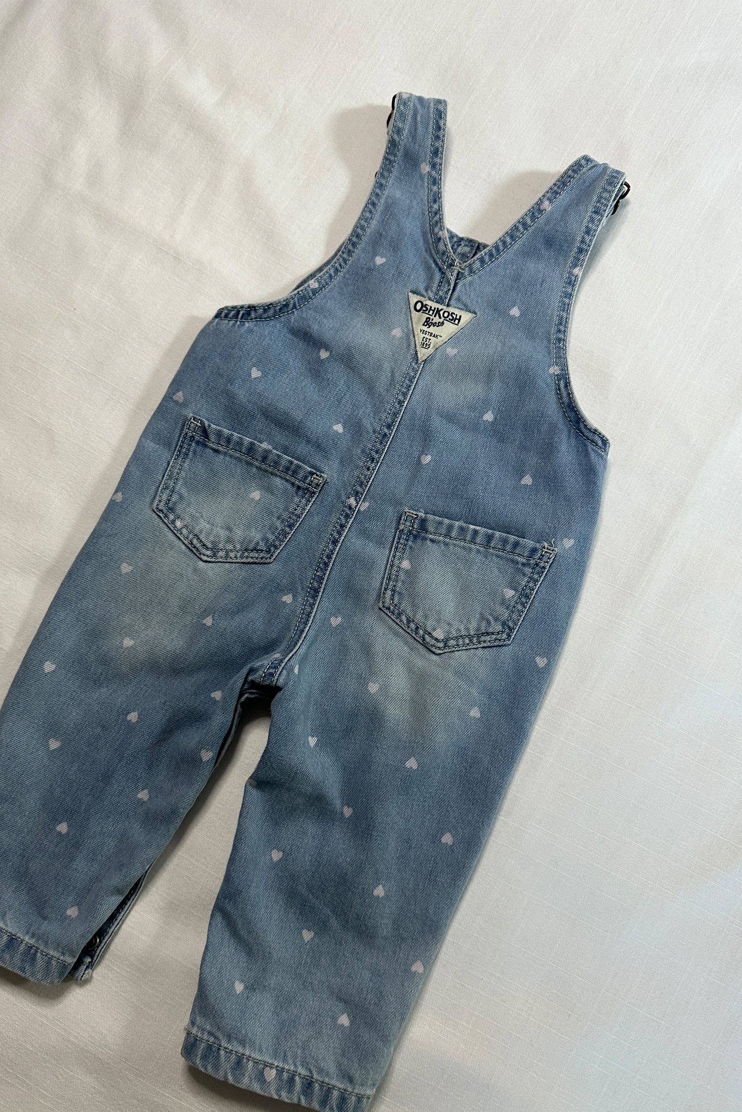 MINI: OSHKOSH B'GOSH HEART PRINT DUNGAREE