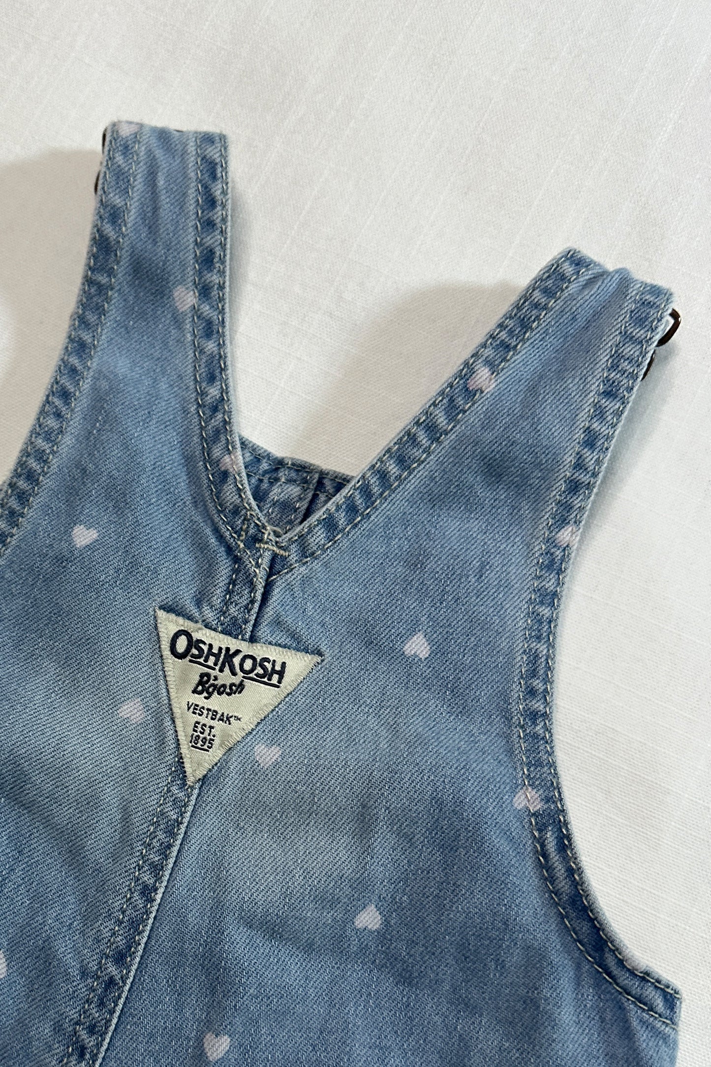 MINI: OSHKOSH B'GOSH HEART PRINT DUNGAREE