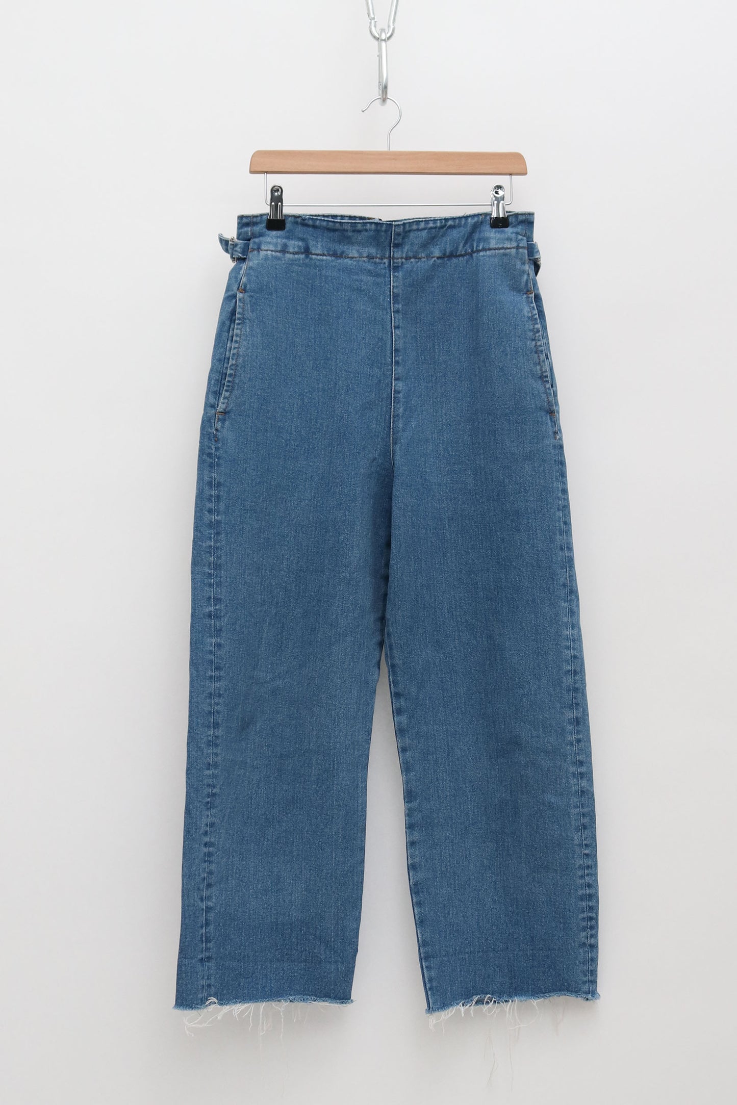 CORE High-Rise Cinched Waist Wide-leg Jeans